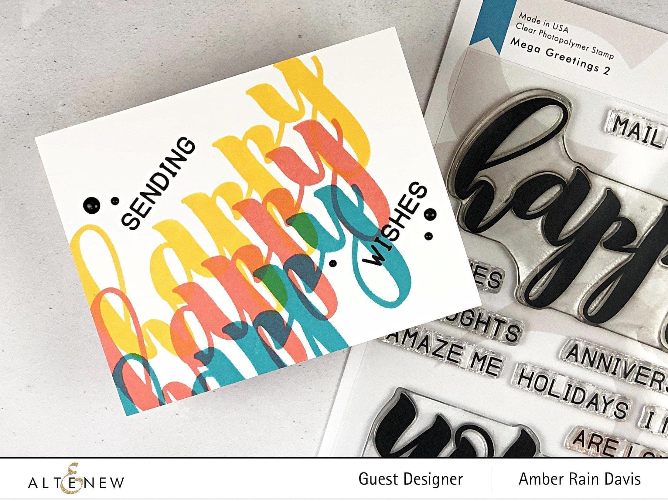 Mega Greetings 2 Stamp & Die Bundle Set for Card Making, Scrapbooking & DIY Crafts - Perfect for Handmade Greeting Cards, Invitations & Paper Projects