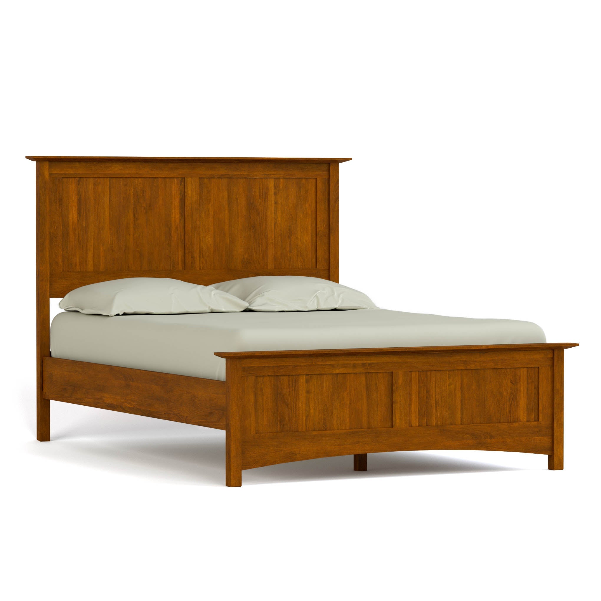 Gable Road Bed Frame - Sturdy Metal Platform Bed with Wooden Headboard - Perfect for Modern Bedrooms & Guest Rooms