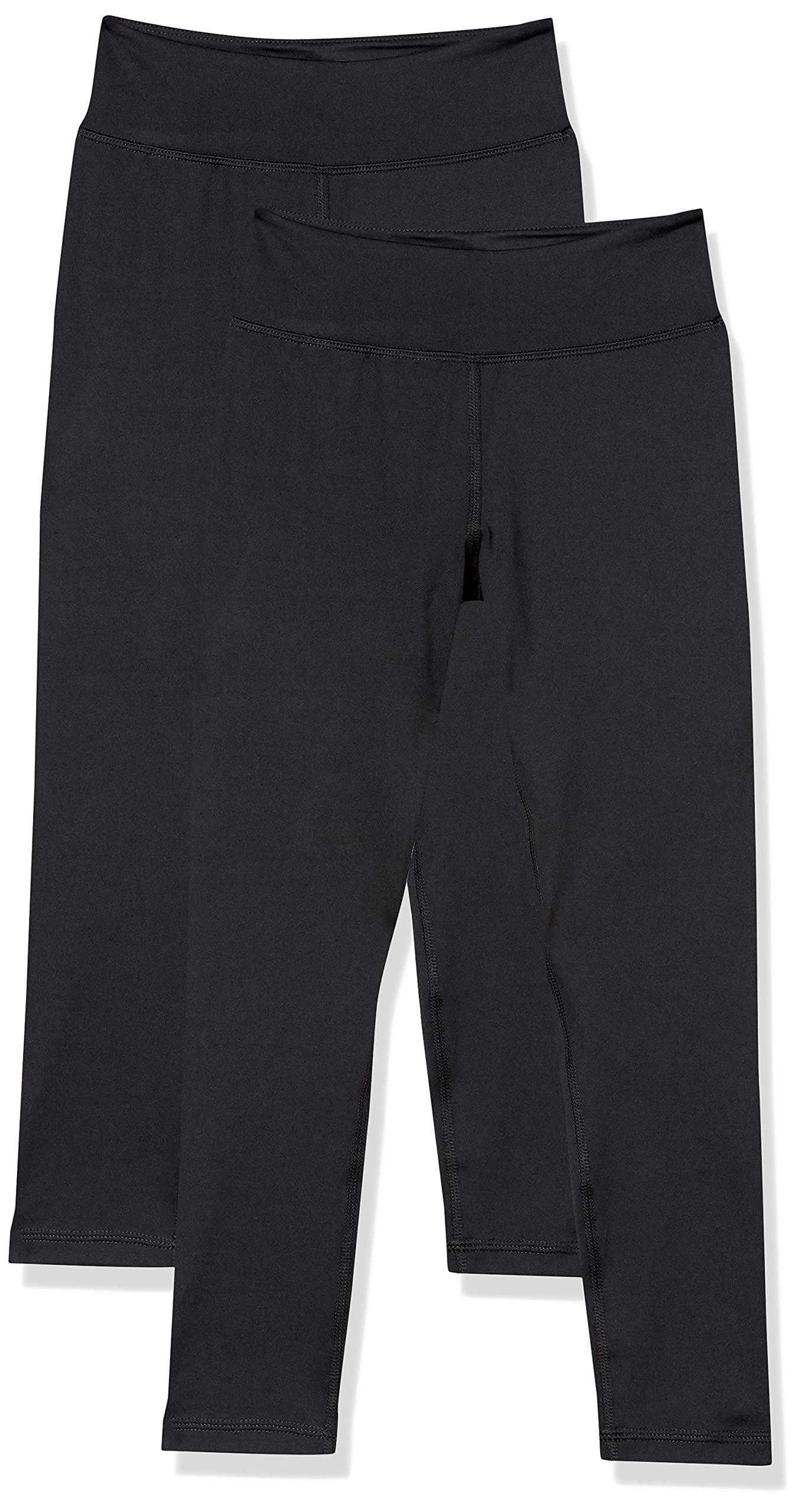 Amazon Essentials Girls and Toddlers' Active Leggings Multipack - Soft Stretchy Full-Length Leggings for Playtime, School & Everyday Comfort
