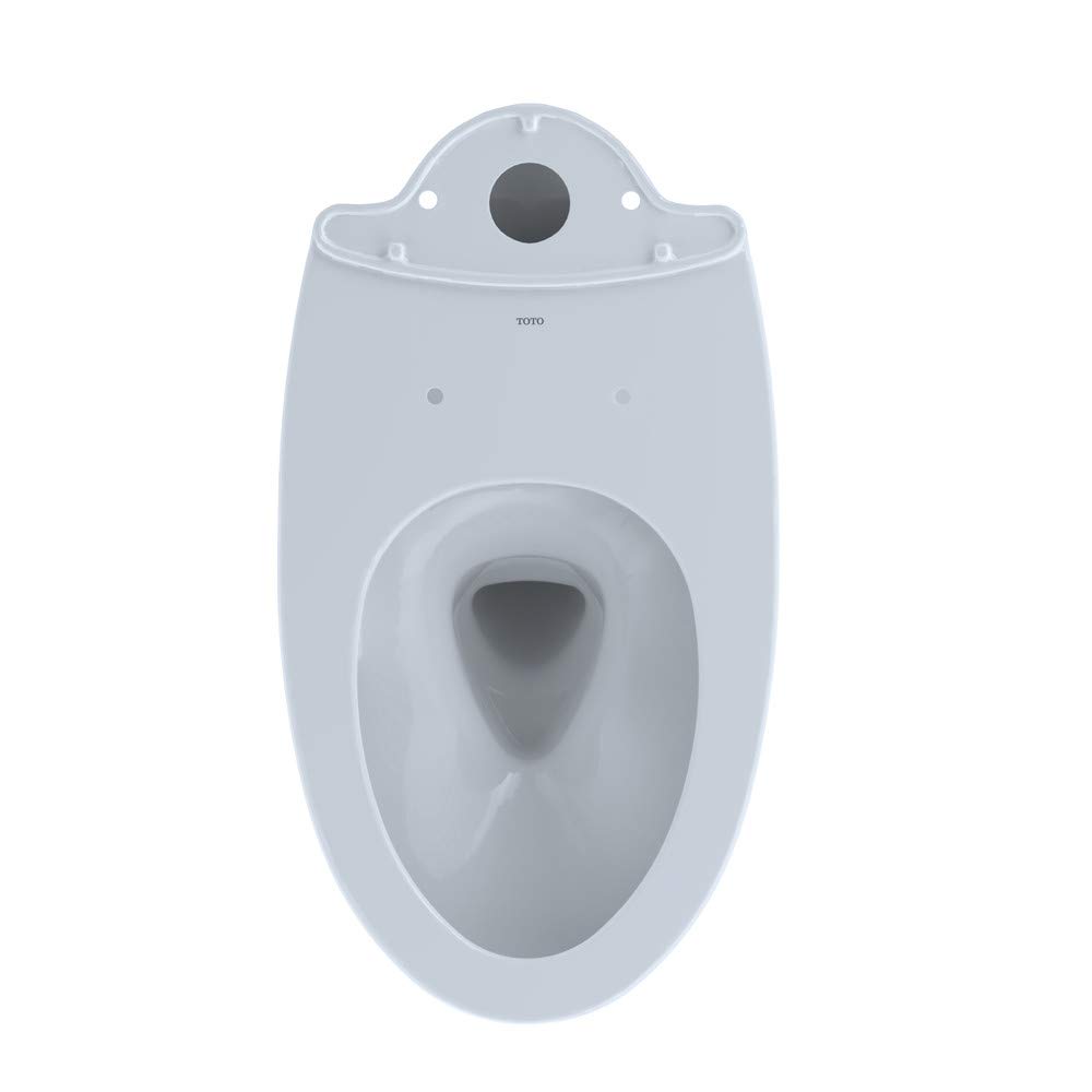 TOTO CT746CUG#01 Drake Two-Piece Toilet with CEFIONTECT Dual Flush, Cotton White - Perfect for Modern Bathrooms & Water-Saving Homes