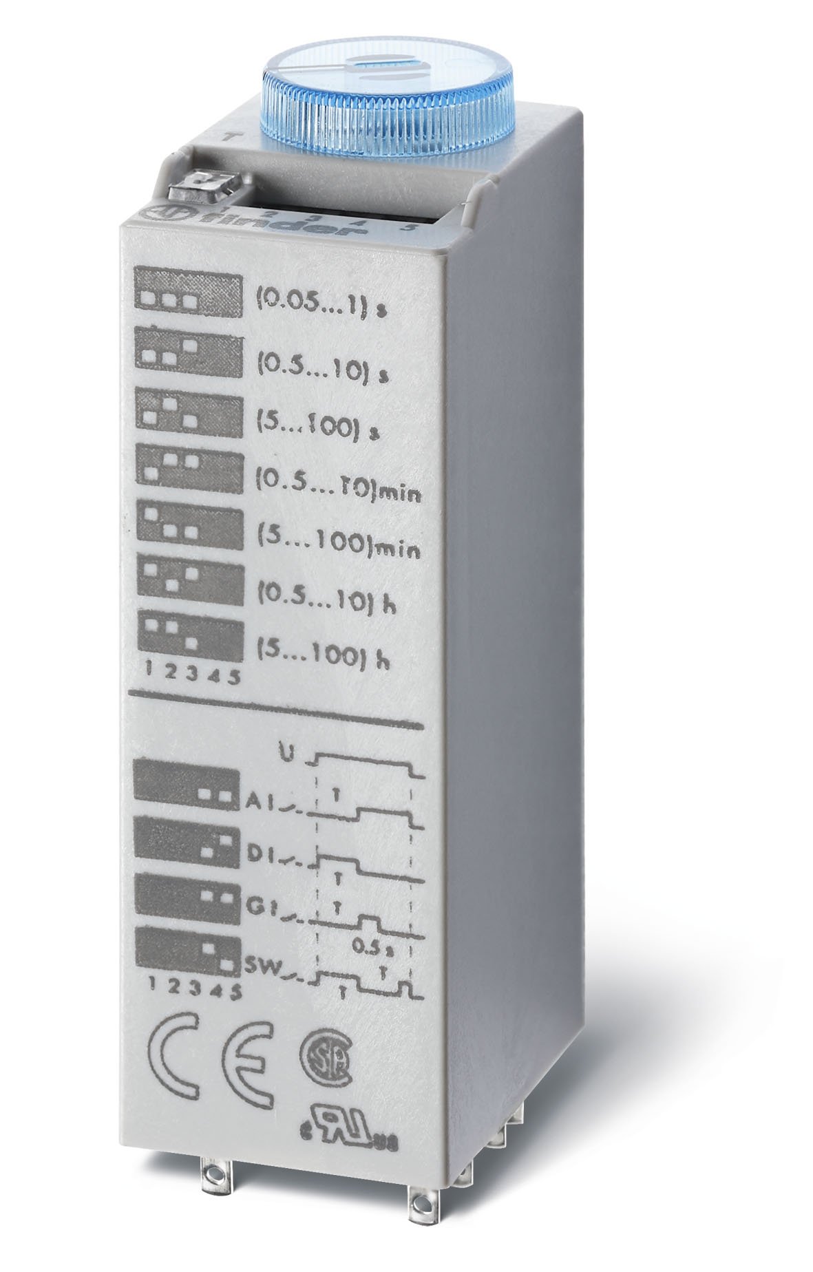 85.02.0.012.0000 DPDT 10A 12V AC/DC Plug-in Timer Relay - Perfect for Industrial Automation, HVAC Systems, and Electrical Control Panels