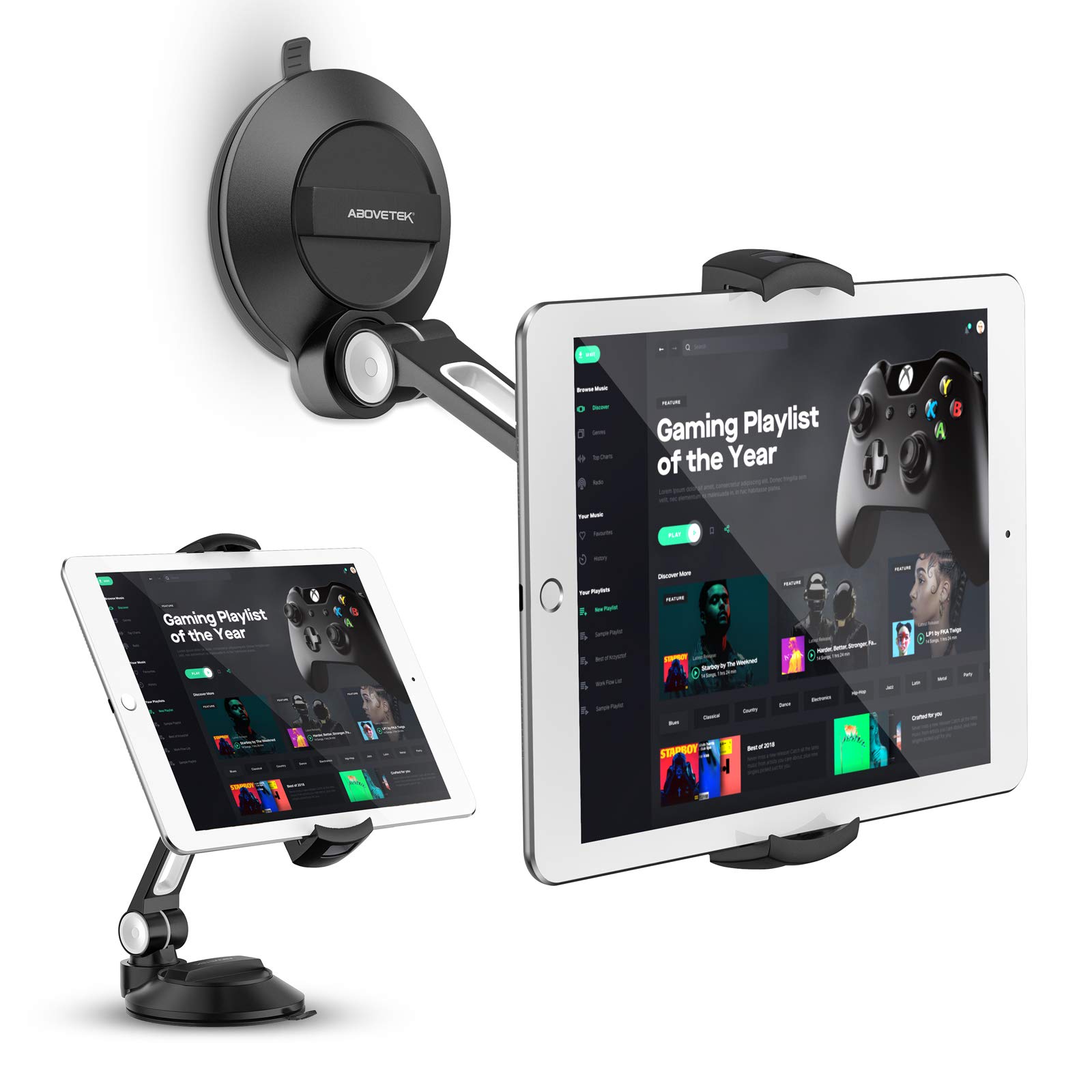 AboveTEK Universal Suction Cup Mount for iPad, Tablet & Phone (4