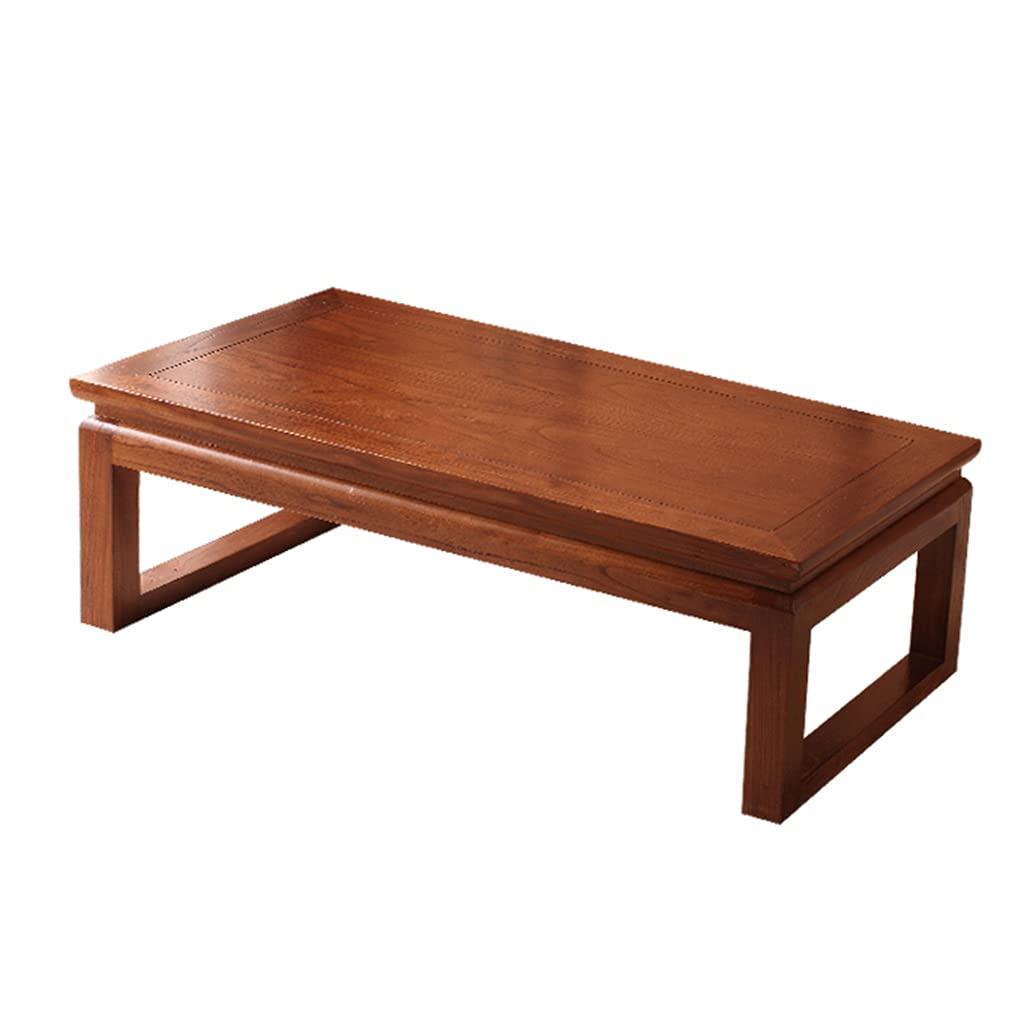 Vintage Elm Wood Coffee Table - 50x40x25cm Rectangular Living Room Table, Rustic Brown Dining Table & Tea Table for Home Decor | Perfect for Living Rooms, Dining Areas & Office Spaces