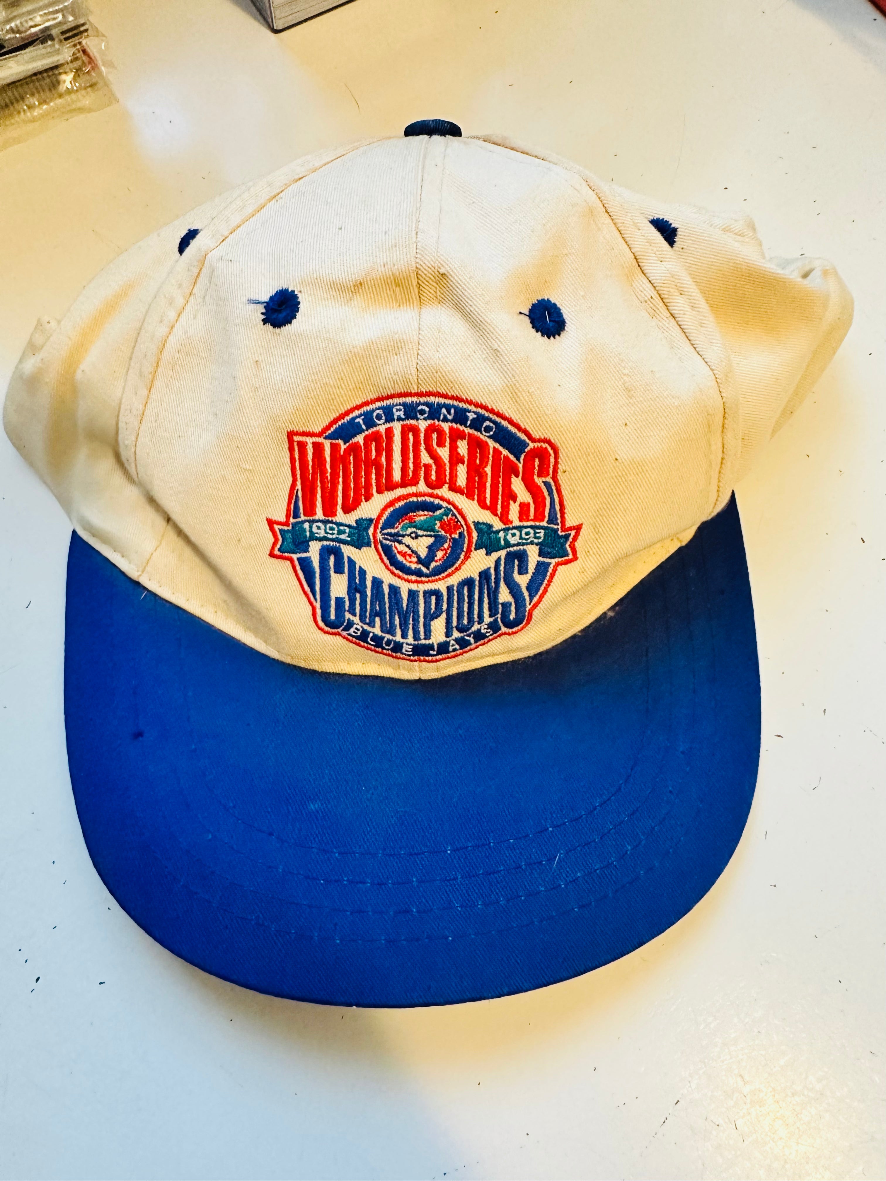 1992-1993 Toronto Blue Jays World Series Championship Snapback Hat - Vintage Baseball Cap for Fans & Collectors - Perfect for Games, Parties & Sports Memorabilia Display