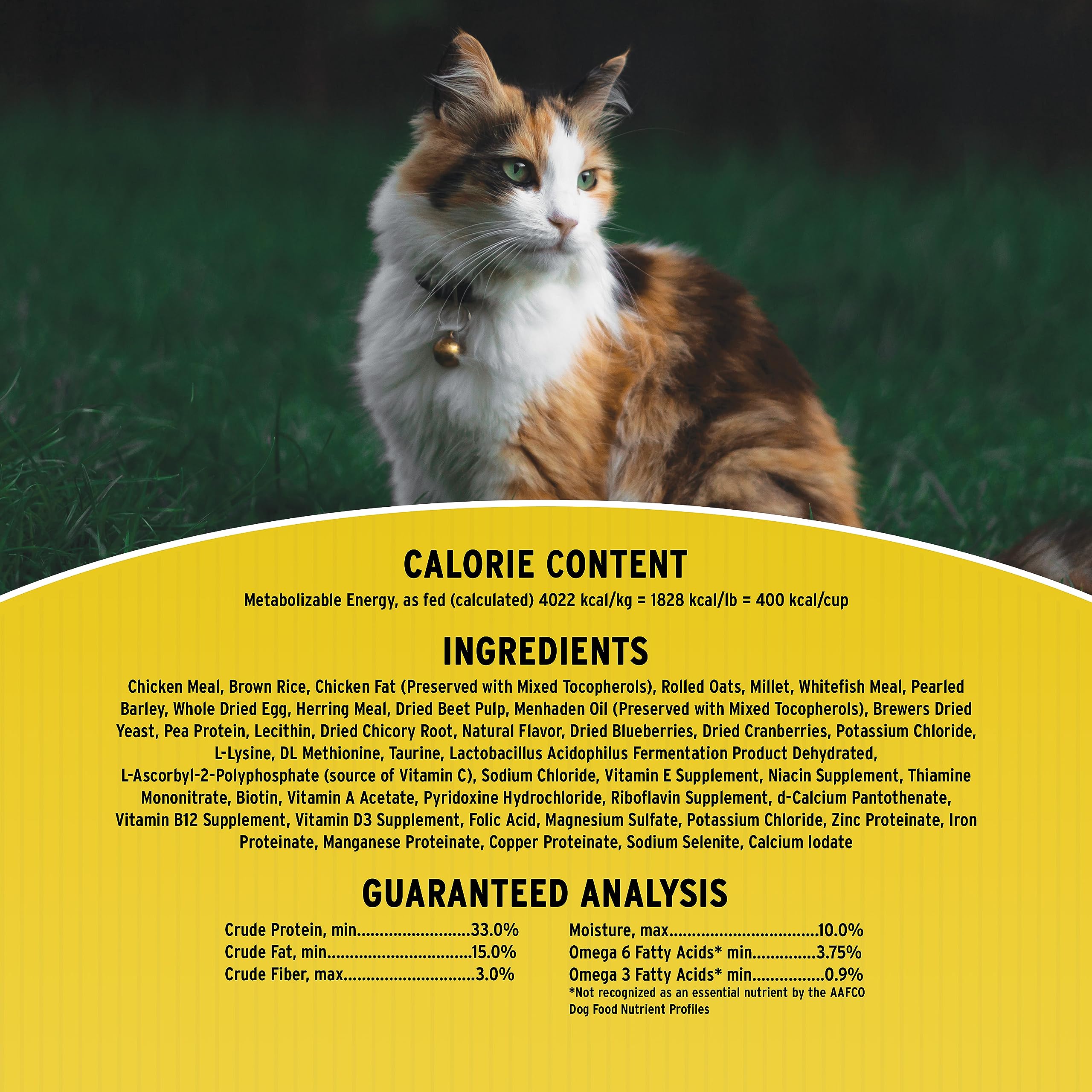 Annamaet Original Feline Formula Dry Cat Food - Chicken & Brown Rice Recipe, 20 lb Bag for Adult Cats - High Protein Grain-Free Kibble for Indoor & Outdoor Cats