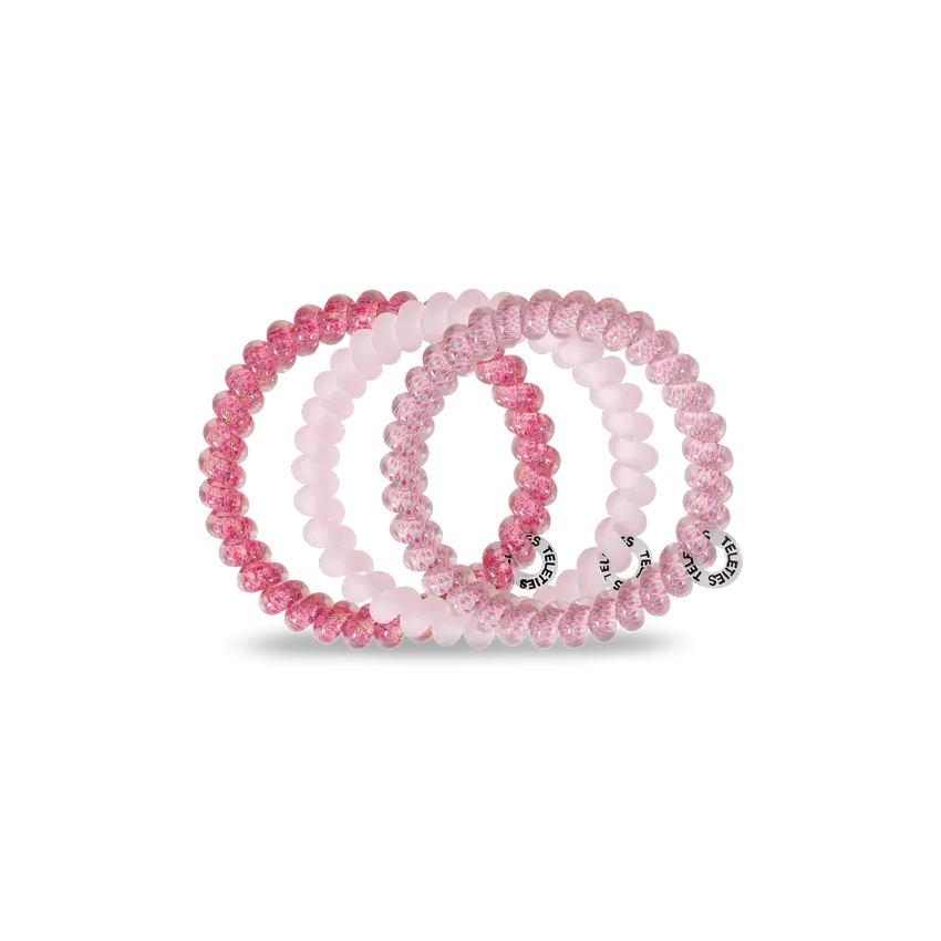 Made Me Blush Small Hair Tie Pack - 10pcs Mini Hair Elastics for Women & Girls | Perfect for School, Work, Gym & Everyday Use