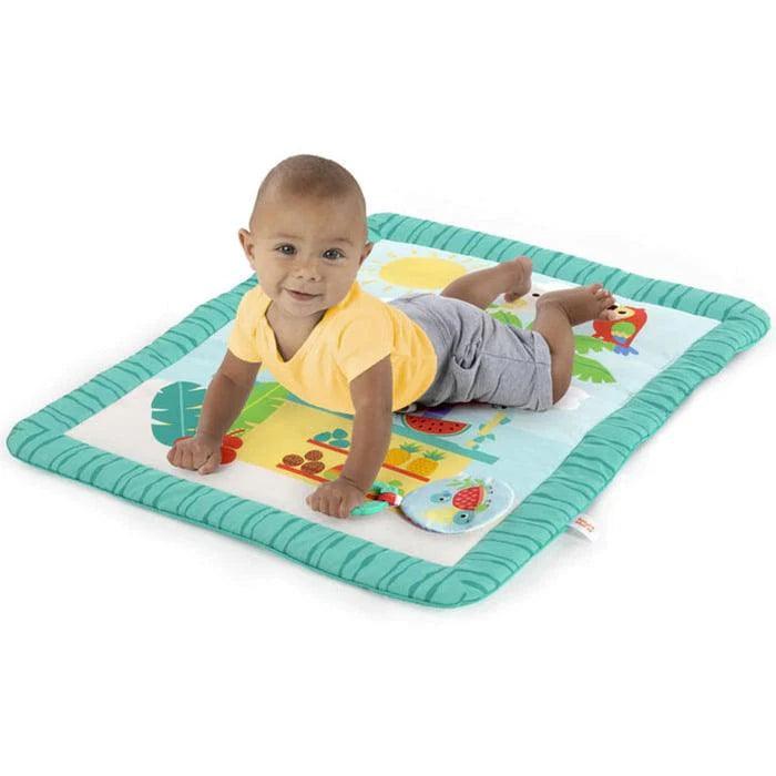 Bright Starts Tiki Toy Bar - Interactive Baby Activity Gym for Sensory Play & Early Development | Perfect for Tummy Time & Playtime Fun