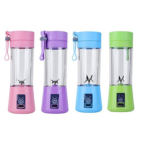 380ml USB Rechargeable Portable Blender - 6 Blade Personal Smoothie Maker for Fruits, Vegetables, Juicing & Protein Shakes | Compact Travel Blender for Gym, Office, Camping & Home Use