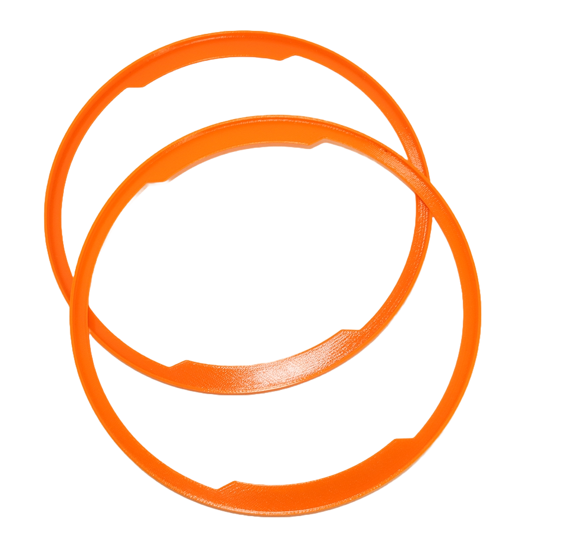 Cardboard Spool Rings - Assorted Colors for DIY Crafts, Sewing, and Gift Wrapping