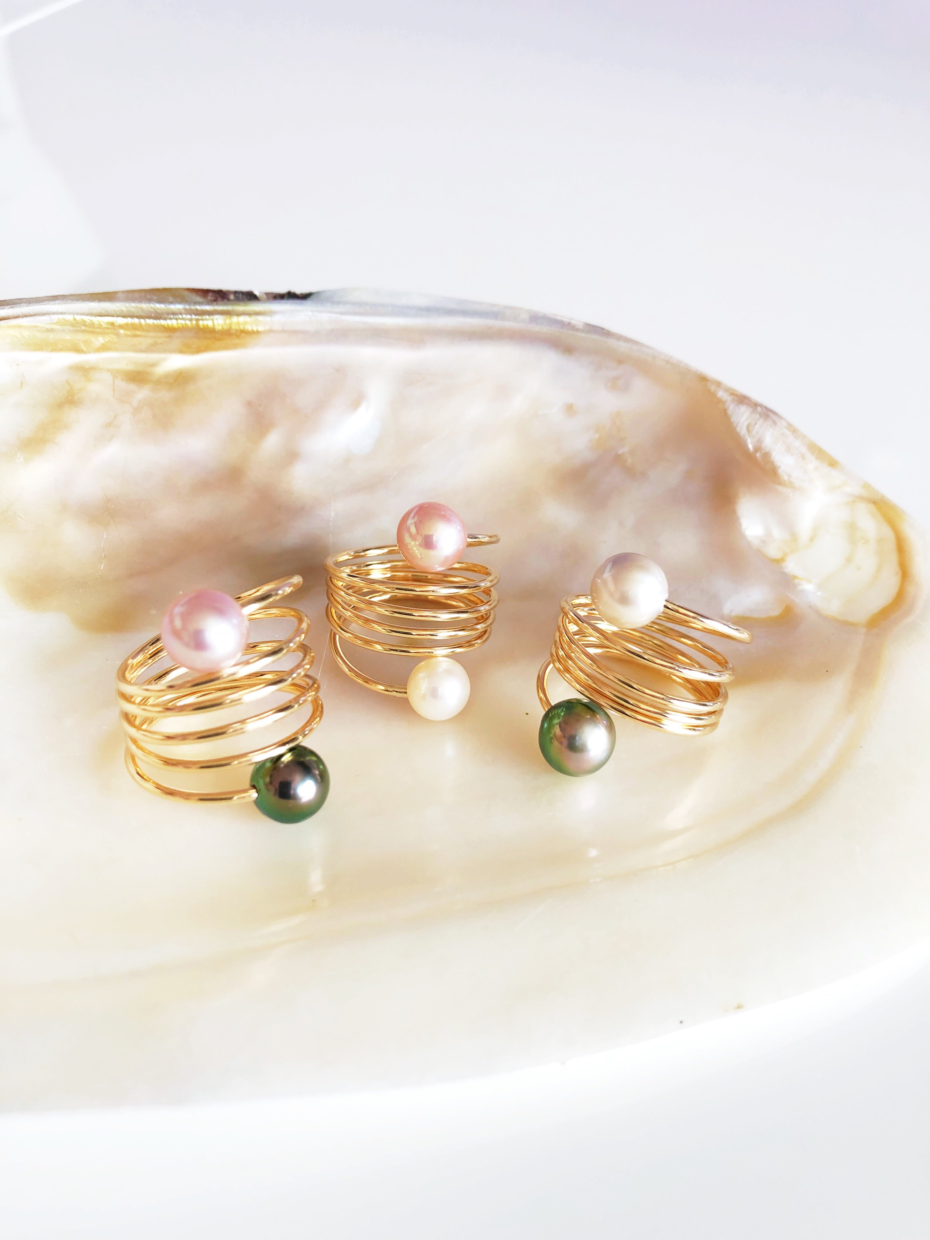Camila White Pearl Ring (R164) - Elegant Jewelry for Women, Perfect for Weddings, Parties & Special Occasions