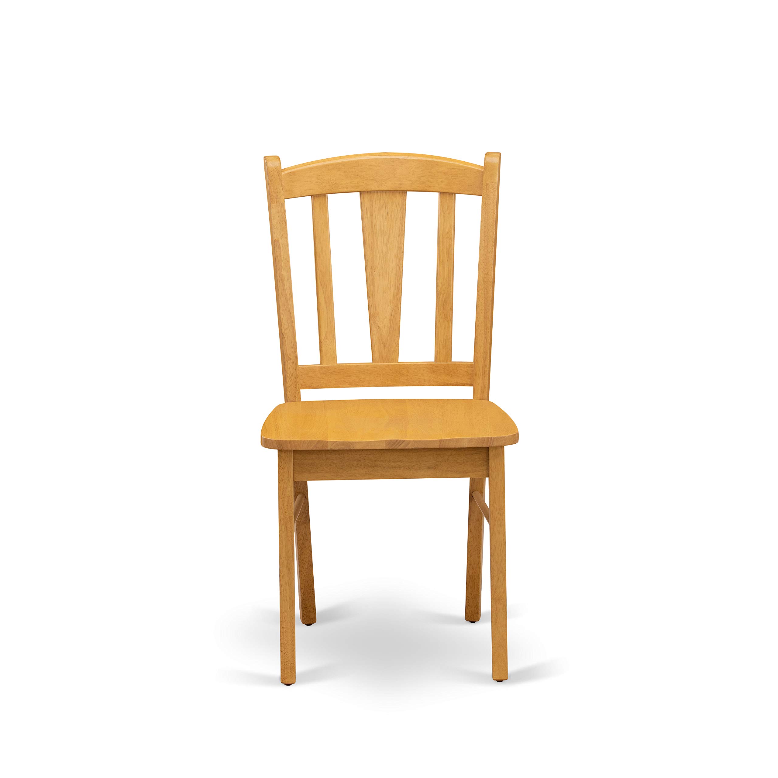 East West Furniture NDDL5-OAK-W 5-Piece Oak Dining Set with Drop-Leaf Table & 4 Chairs, 30x48 Inch - Perfect for Small Kitchens, Breakfast Nooks & Compact Dining Spaces