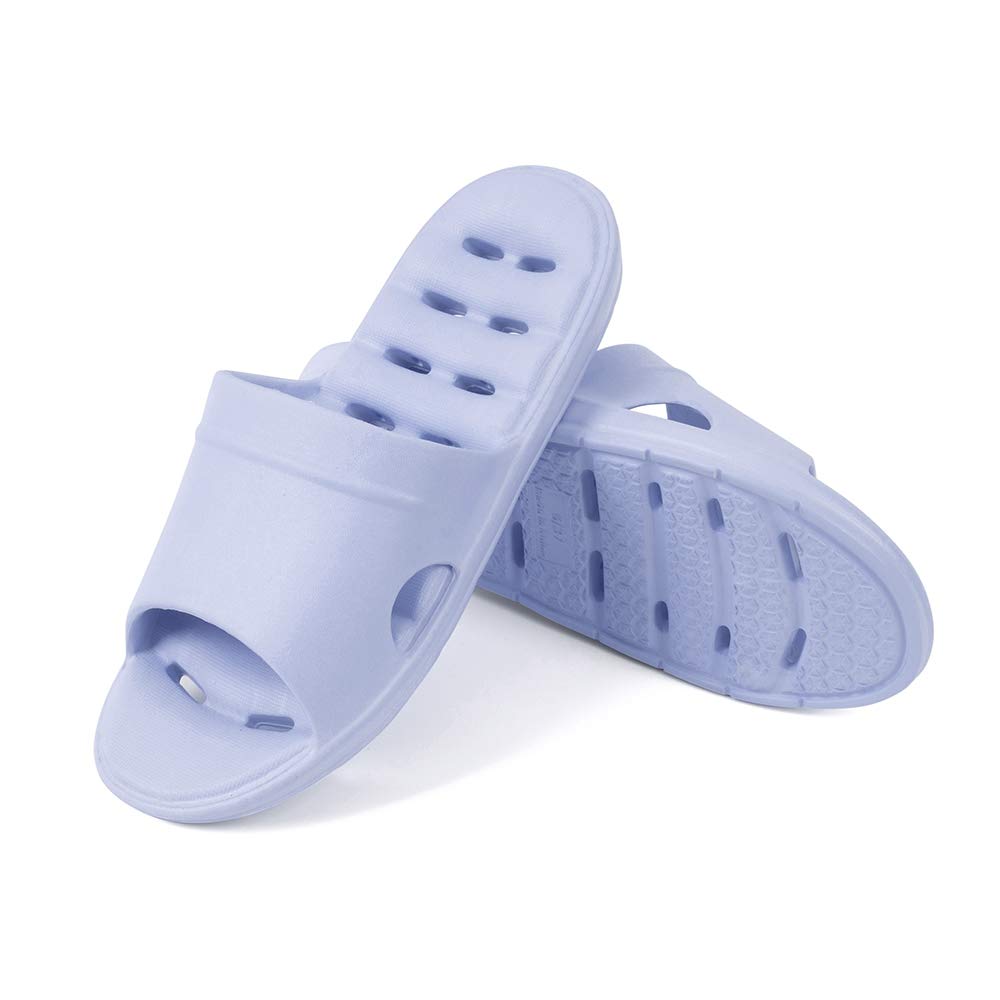 Luffymomo Women's Non-Slip Shower Sandals with Drainage Holes - Comfortable Bathroom Slippers for Spa, Pool & Home Use