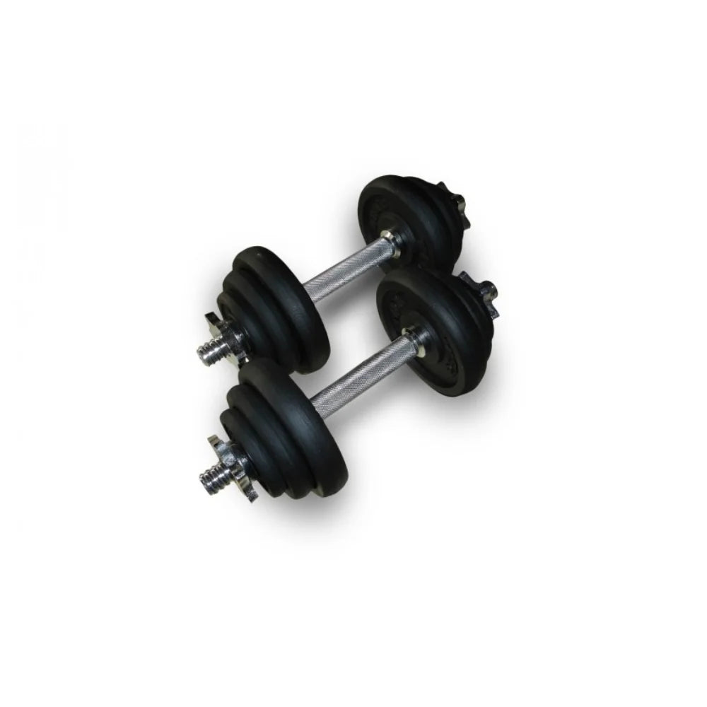 Bodyworx 20kg Dumbbell Set with Plastic Storage Case - Perfect for Home Gym, Strength Training & Fitness Workouts