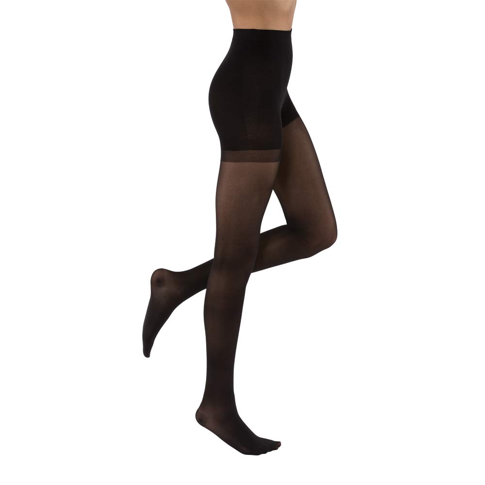 Jobst Ultra Sheer Closed Toe Waist High Compression Stockings 30-40 mmHg - X-Large Classic Black for Varicose Veins & Circulation Support | Medical Grade Graduated Support Hose for Women & Men