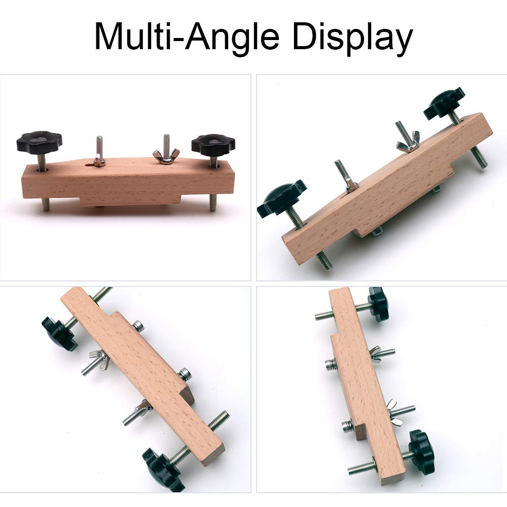 Decdeal Maple Guitar Bridge Clamp - Acoustic & Classical Guitar Repair Tool for Easy Installation - Perfect for Guitar Maintenance, Bridge Fixing & DIY Repairs