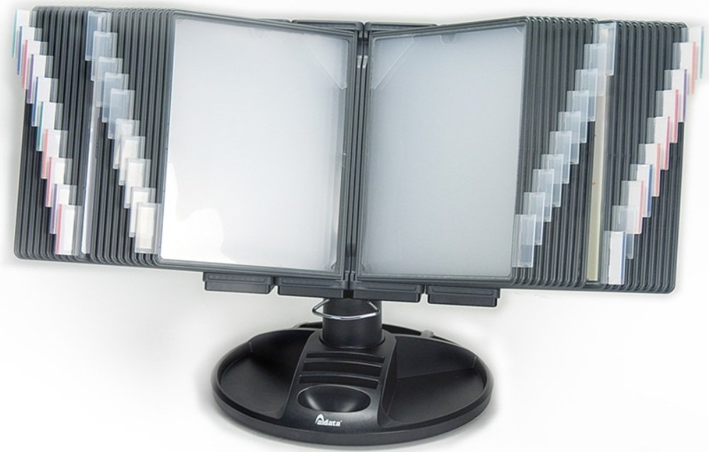 Premium Executive Rotary Base Desk Organizer - 360° Rotating Design for Office Supplies, Files & Stationery - Perfect for Home Office, Workspace & Professional Environments