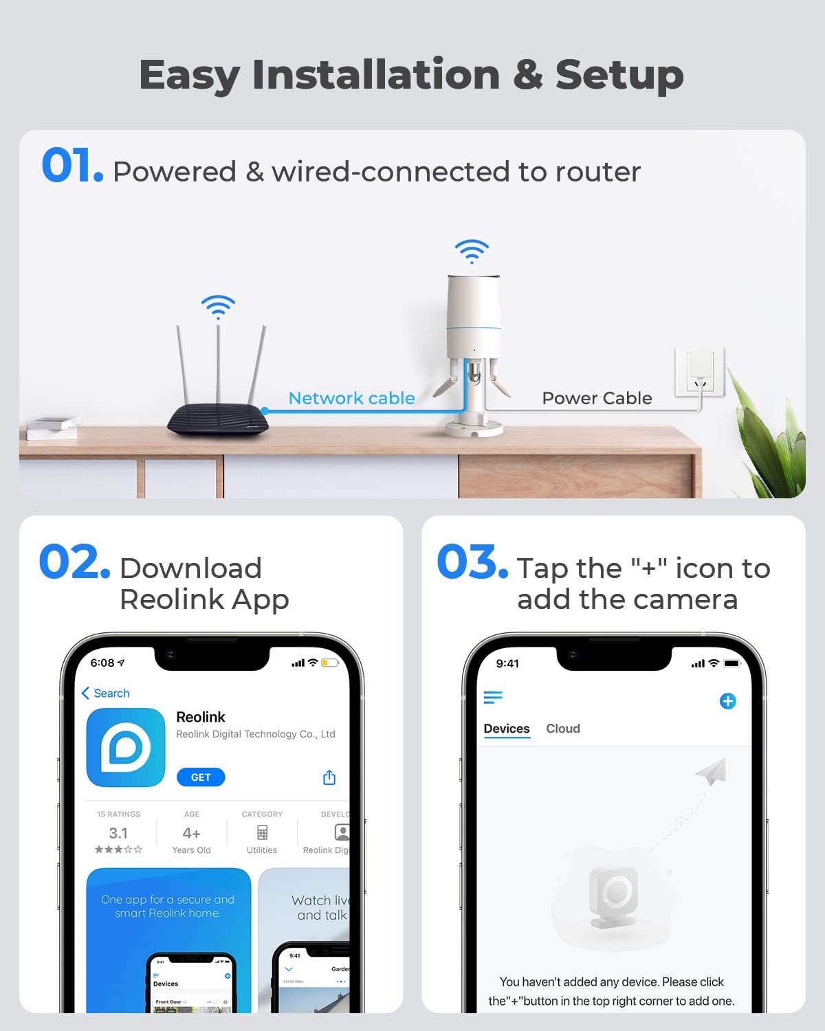 REOLINK Outdoor WiFi Security Camera 5MP HD - Dual Band 2.4Ghz/5Ghz Wireless Surveillance Camera with Smart Person/Vehicle/Animal Detection, Motion Alerts, Night Vision & IP66 Waterproof - Ideal for Home Security, Garage Monitoring & Backyard Protection (Model RLC-510WA)