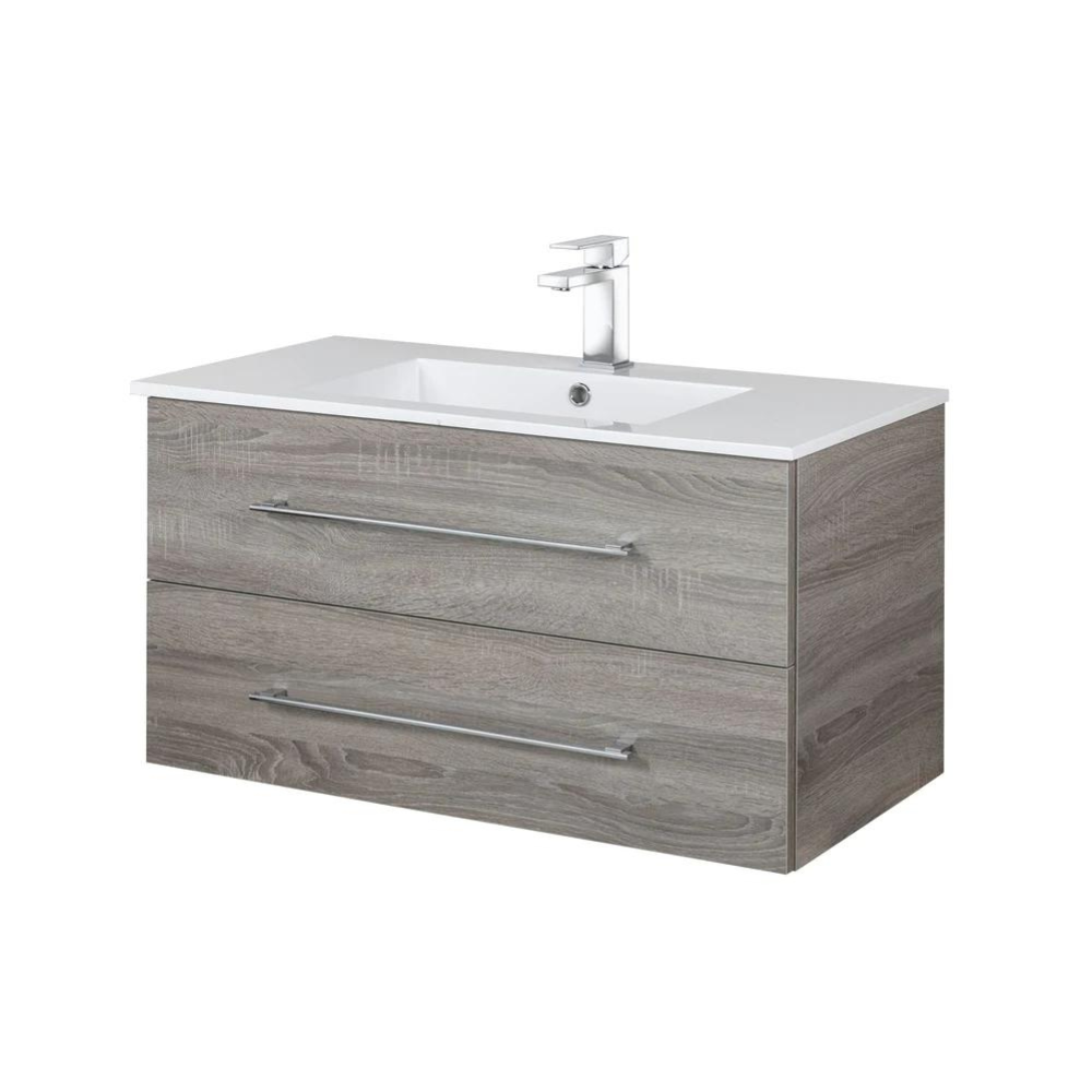 Cutler Kato 36 Inch Organic Wall Mount Bathroom Vanity FV DORATO36 - Modern Floating Vanity for Small Bathrooms & Powder Rooms