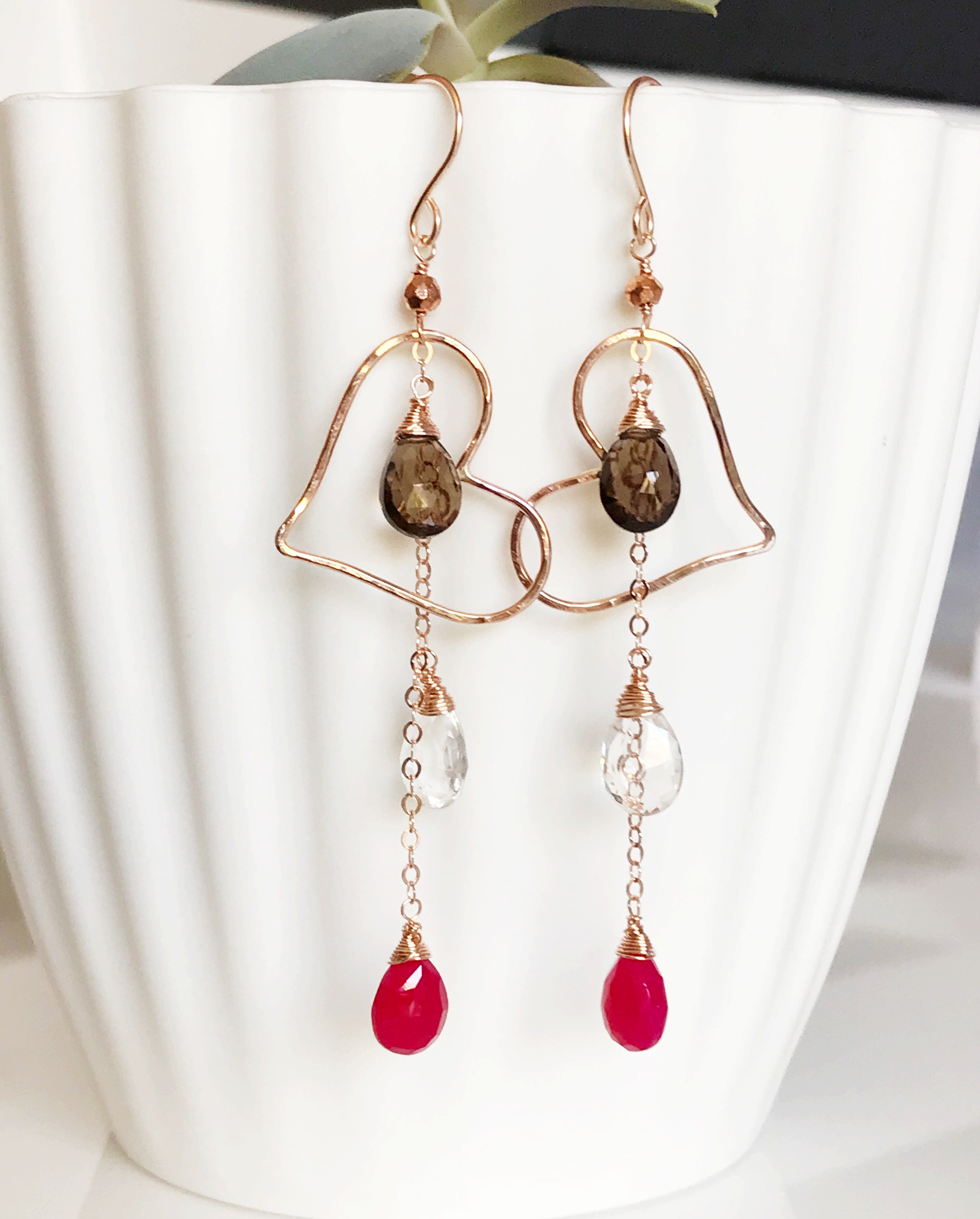 Aiko E142 Elegant Dangle Earrings for Women - Perfect for Parties, Weddings & Everyday Wear