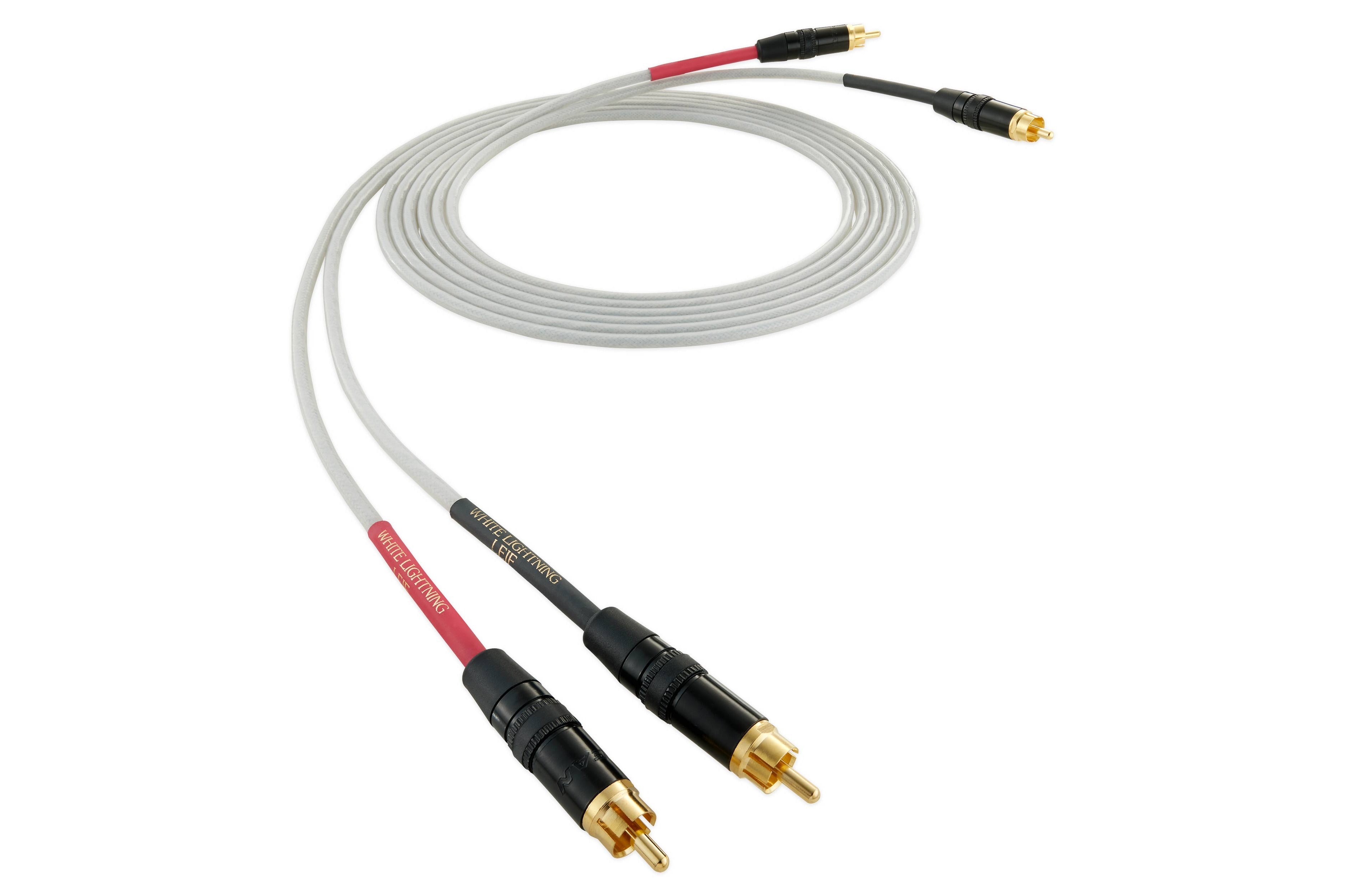 Nordost White Lightning High-Performance Analog Audio Interconnect Cable - Perfect for Home Theater & Hi-Fi Systems