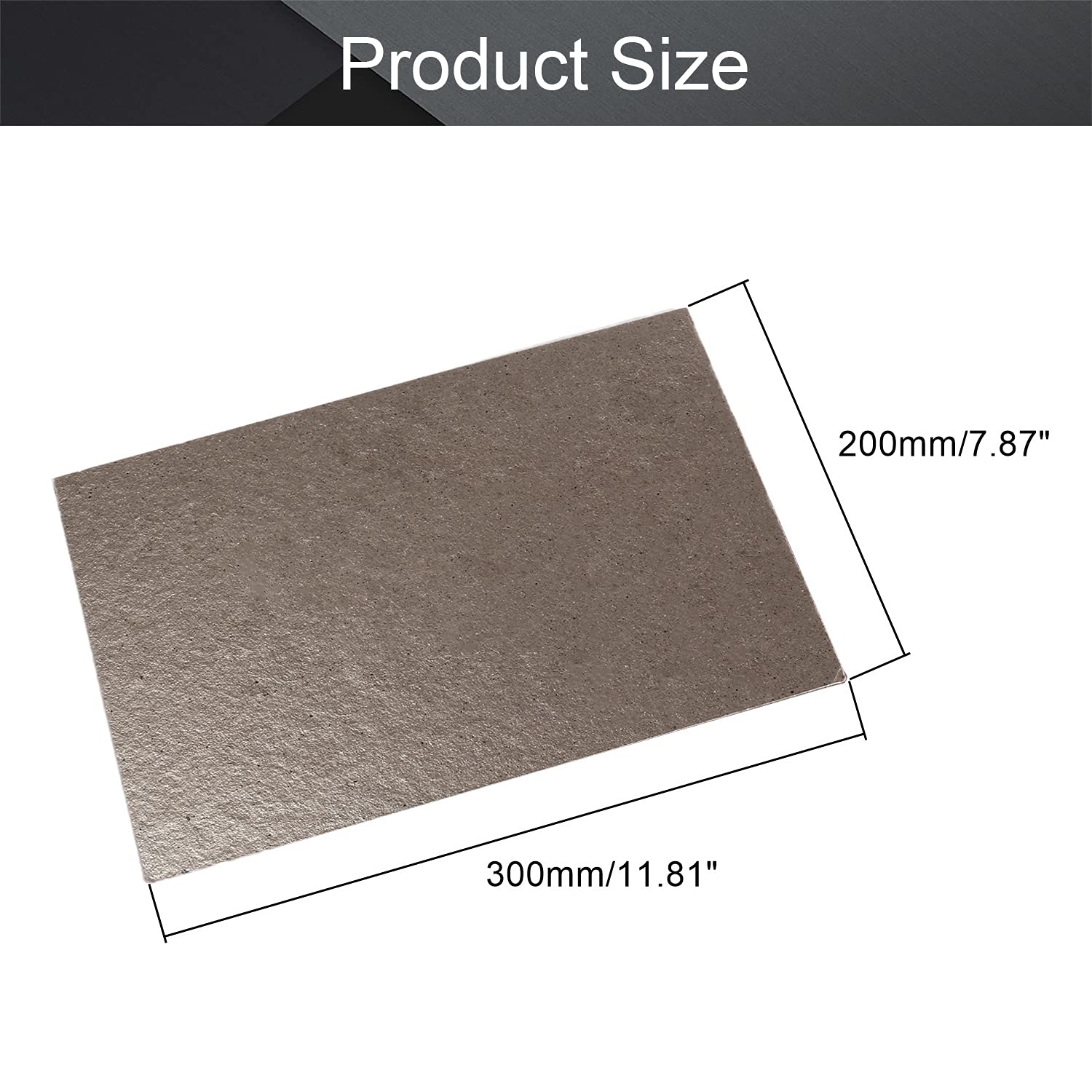Fielect 2-Pack Universal Microwave Waveguide Cover - 20cm x 30cm x 0.4mm Mica Plate Replacement Part for All Microwave Ovens | Durable Heat-Resistant Mica Sheet for Microwave Repair & Maintenance | Perfect for Home Kitchen Appliance DIY Fixes