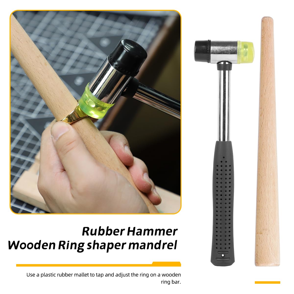 Professional Jewelry Wax Ring Sizer & Carving Tool Kit - Complete Lost Wax Casting Supplies with Ring Sizer Mandrel, Wax Tube, Saw Frame & File - Perfect for Jewelry Making, Ring Resizing & DIY Craft Projects