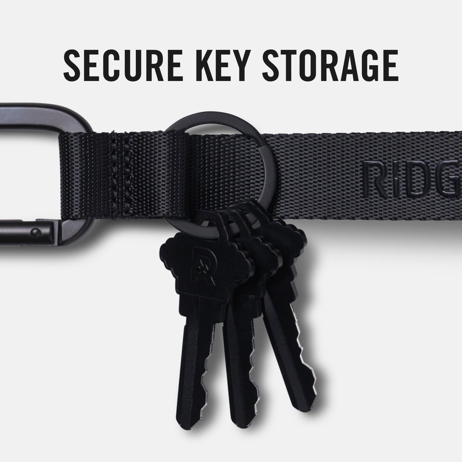 Premium Matte Black Keychain - Durable Everyday Carry for Keys, Wallets & Accessories | Perfect for Home, Office & Travel