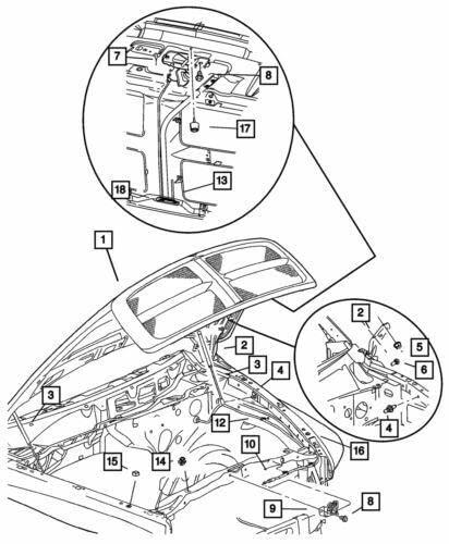 Mopar Cable Hood Latch Replacement - OEM Quality Hood Release Cable for Jeep Wrangler & Gladiator - Durable & Easy Installation (Perfect for Off-Roading & Daily Driving)
