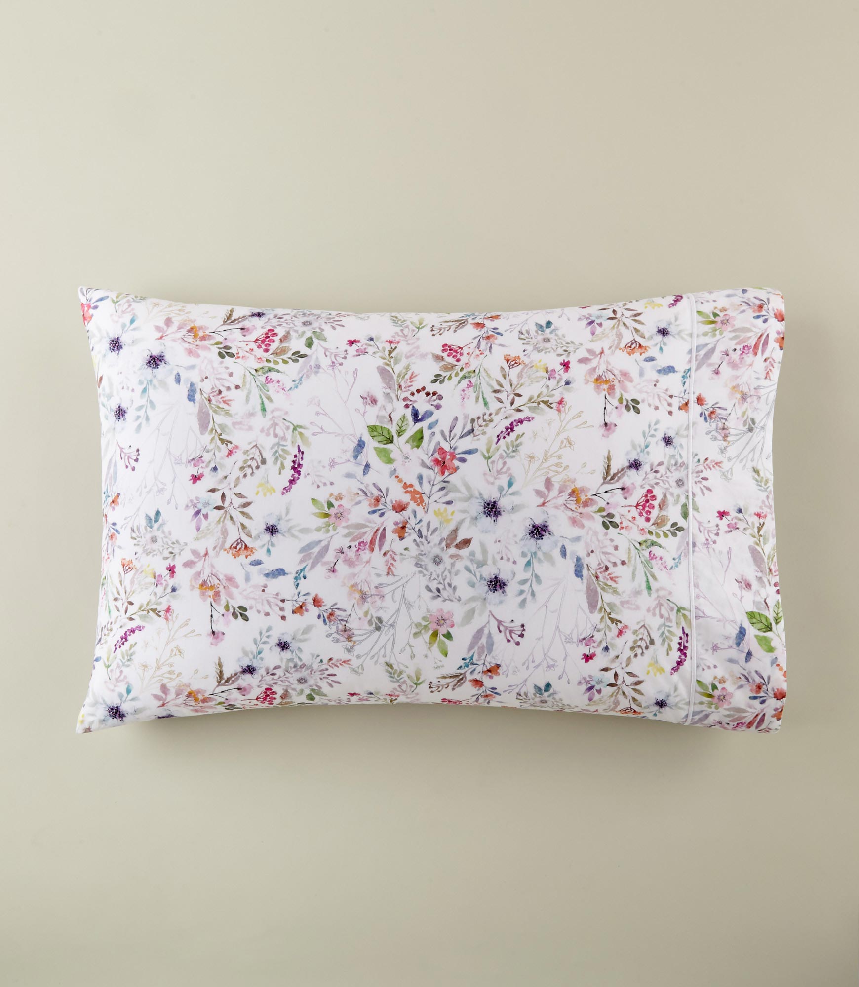 Chloe Floral Percale Pillowcases - Premium 100% Cotton Pillow Covers for Bedroom, Hotel & Home Decor - Set of 2 Standard Size (20x30 inches) - Soft & Breathable for Comfortable Sleep