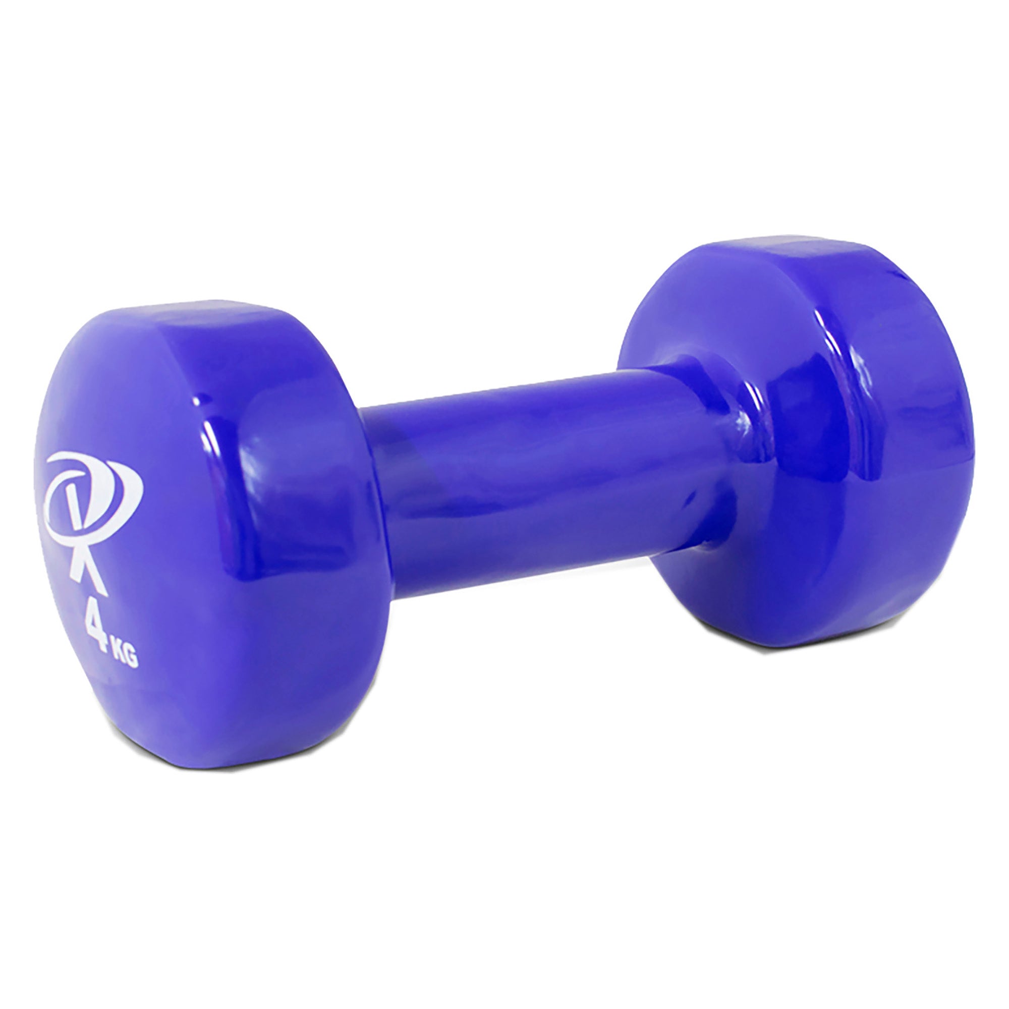4Kg Colored Vinyl Coated Dumbbell Set - Home Gym Equipment for Strength Training & Fitness Workouts