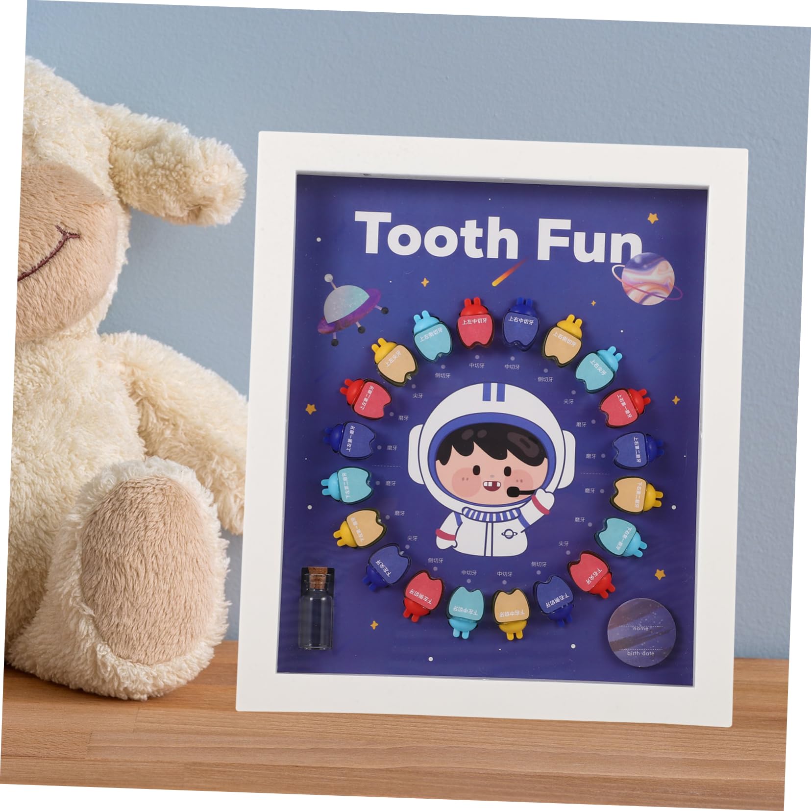 ORFOFE Kids Tooth Storage Box - First Tooth Keepsake Organizer for Baby Teeth, Plastic Tooth Holder & Saver - Perfect for Baby's First Tooth, Tooth Fairy Gifts, and Childhood Memories Preservation