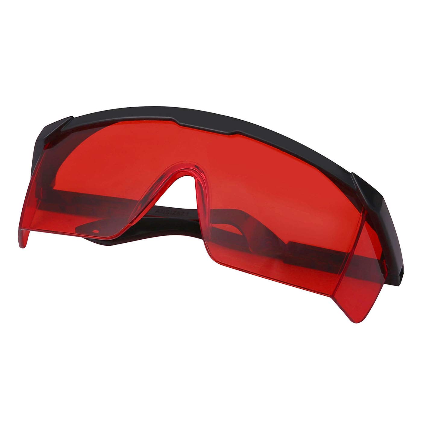 HDE UV Laser Eye Protection Safety Glasses with Case - Protective Eyewear for Laser Cutting, Welding & Lab Work - ANSI Certified for Workplace & DIY Projects