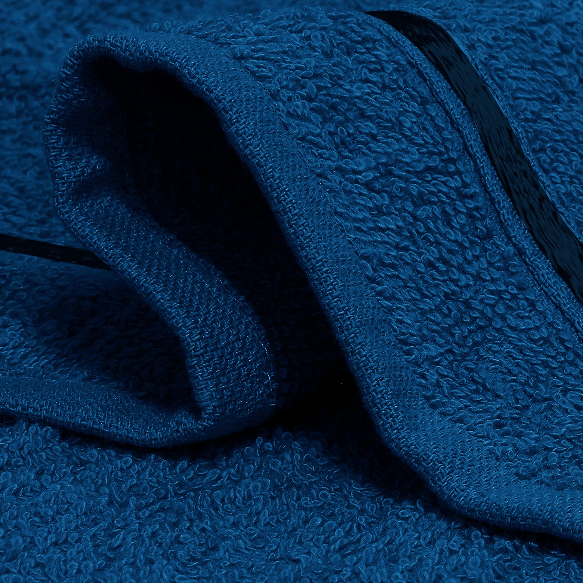 Story@Home 6-Pack 100% Cotton Face Towels | 450 GSM Quick-Dry Navy Blue Towels for Men & Women | Soft Facial Towels for Washing, Spa & Skincare | Ideal Kitchen & Bathroom Towels for Daily Use