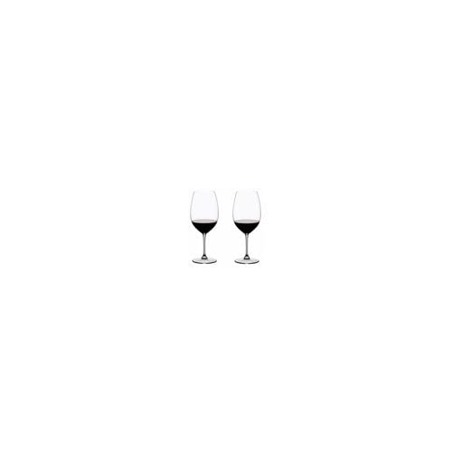 Premium Riedel Vinum Bordeaux Grand Cru Wine Glasses Set (4-Pack) with Polishing Cloth - Crystal Clear Stemware for Red Wine Tasting, Fine Dining & Elegant Entertaining