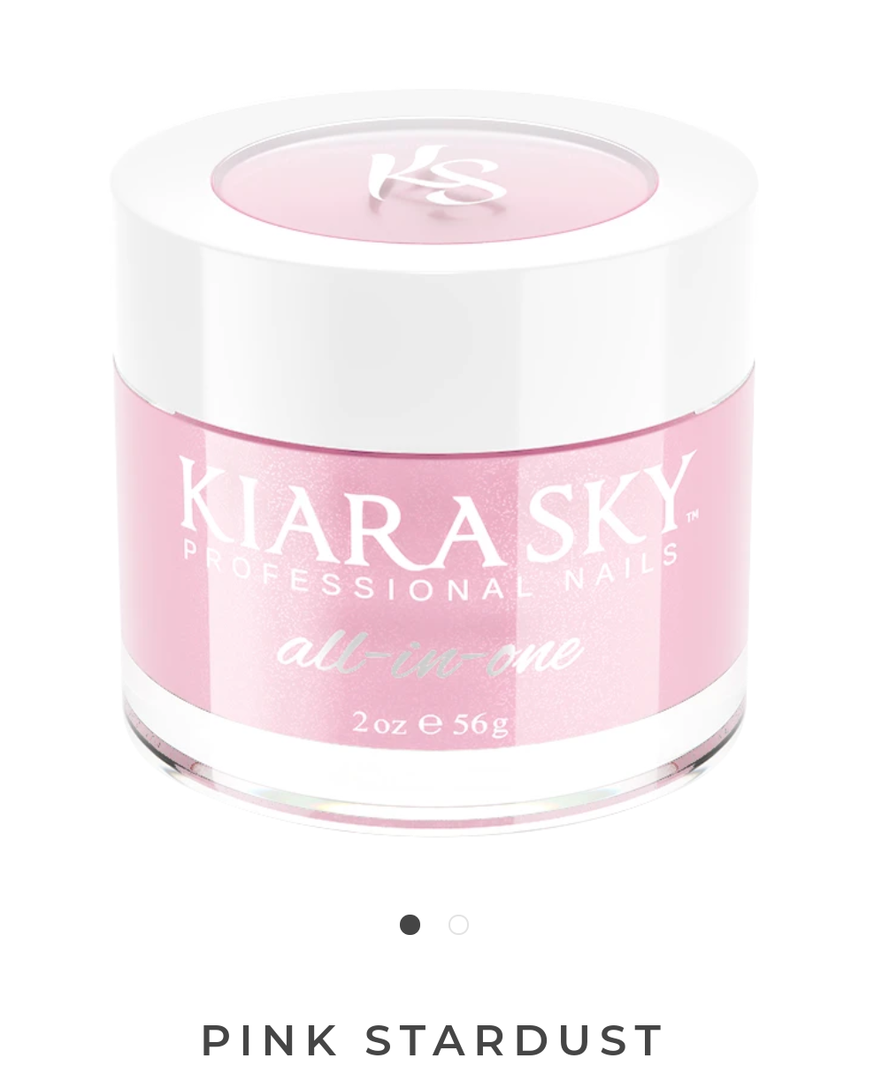 KIARASKY All-in-One Pink Stardust Gel Polish Kit - 2oz Bottle for DIY Nail Art at Home & Salon Use