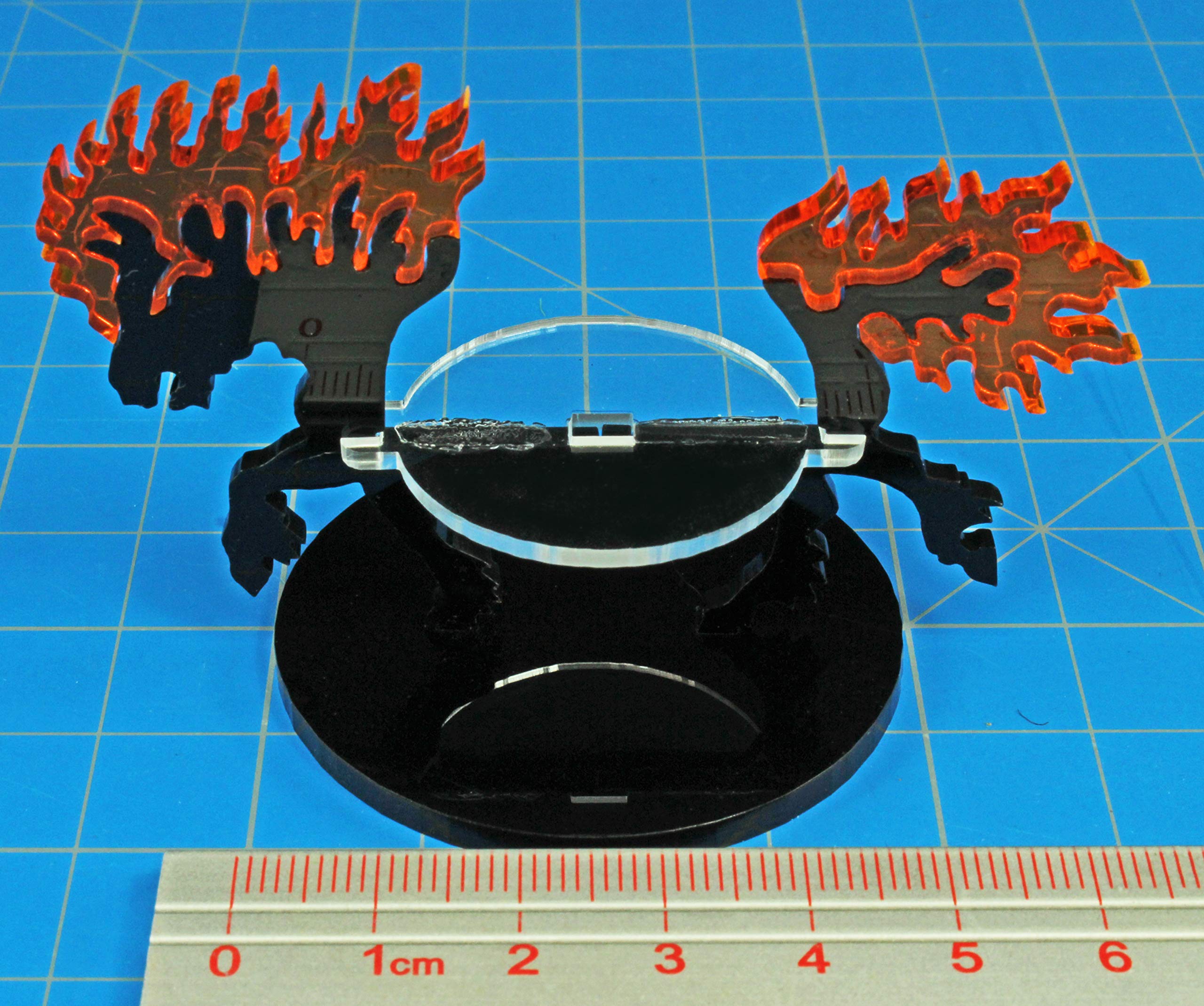 LITKO Nightmare Steed Character Mount - 50mm Circular Base for Dungeons & Dragons & Pathfinder RPG Miniatures | Hell Horse Demon Miniature for Tabletop Role-Playing Games | Perfect for Dark Fantasy Campaigns & Battle Scenes