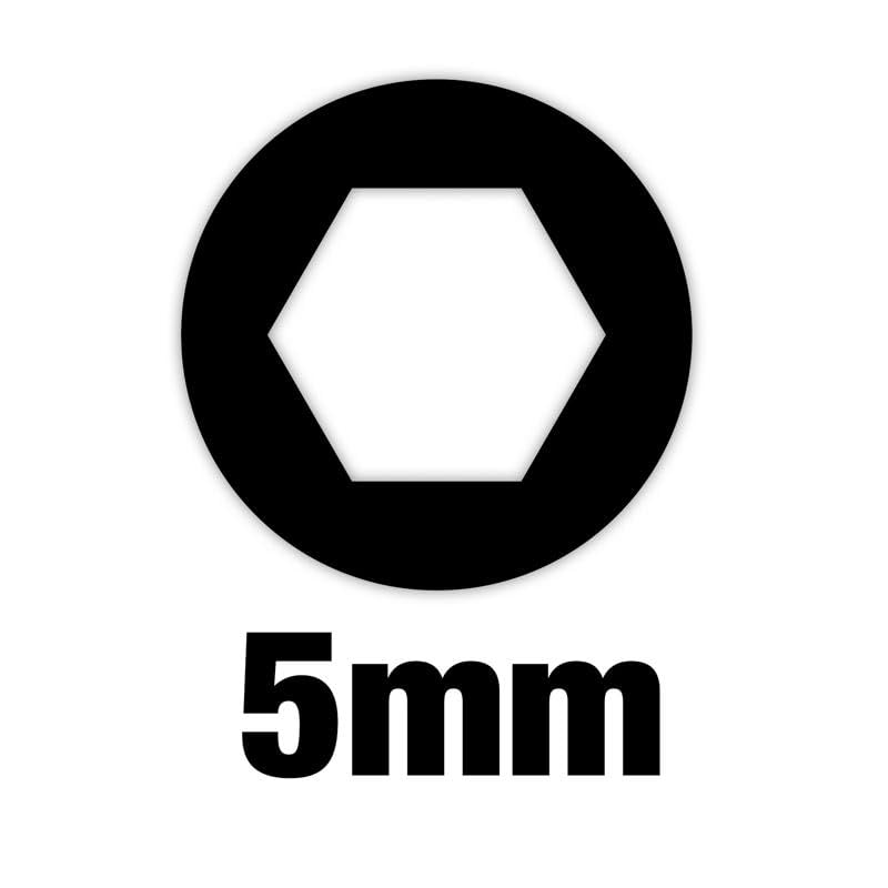 Milwaukee 48-22-2431 5mm Nut Driver - Magnetic Hex Bit Socket for Precision Fastening | Ideal for Electrical Work, DIY Projects & Automotive Repairs