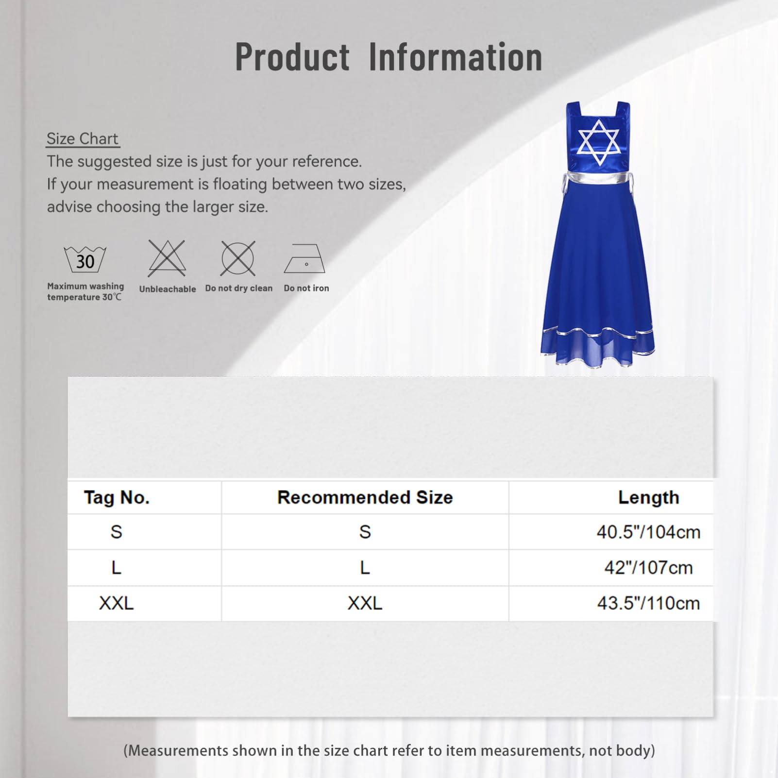 JEYPINMI Women's Praise Dance Dress - Elegant Tunic Overlay Hexagram Worship Costume for Church Performances | Perfect for Christian Dance Ministries, Choir Robes & Spiritual Celebrations