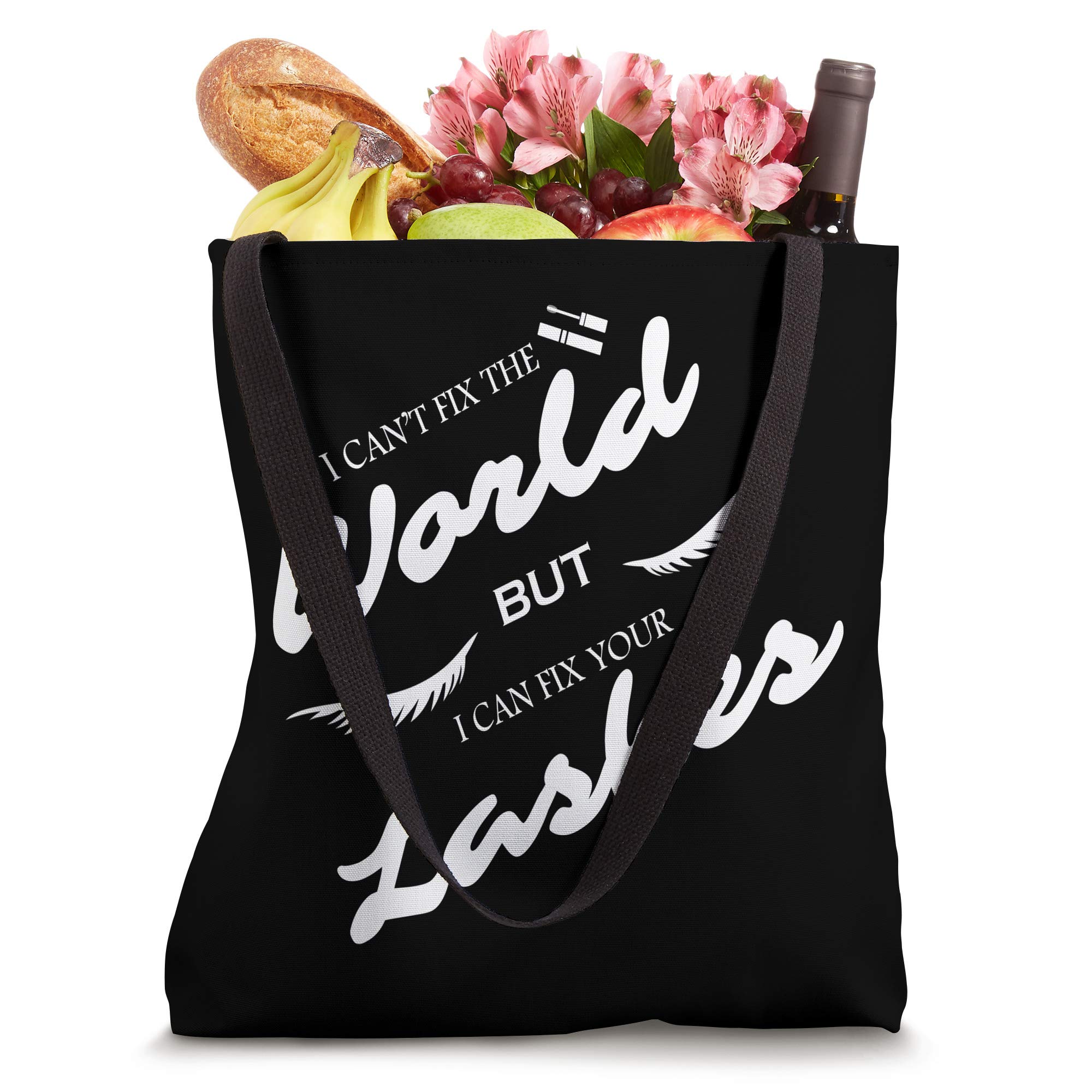 Funny Lash Tech Meme Tote Bag - Perfect Gift for Eyelash Technicians & Lash Extension Artists - Great for Work, Salon Appointments & Beauty Conventions