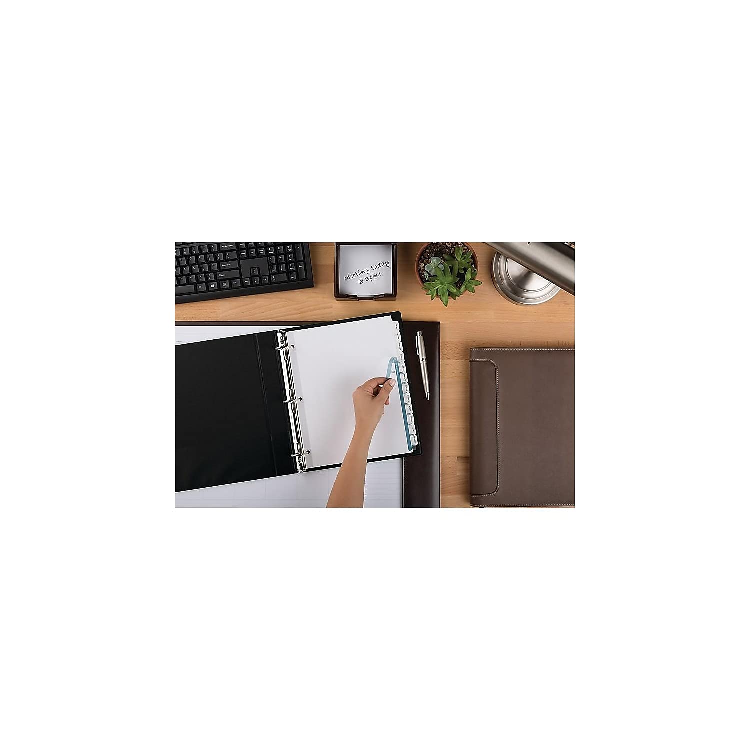 AVERY Index Maker Clear Label Dividers - AVE11428 | 5-Tab Translucent Page Dividers for Binders & Filing | Office Organization Supplies for School, Home & Work