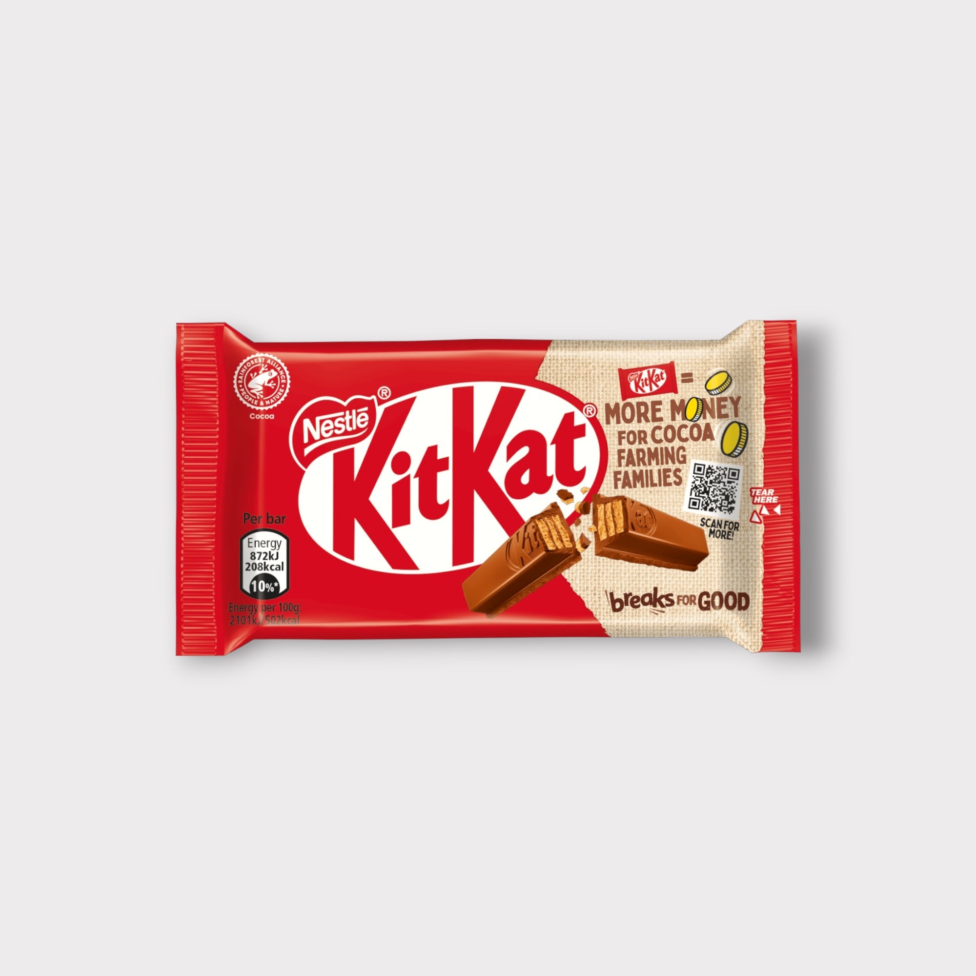 Original KitKat 4 Finger Chocolate Bars (Pack of 24) - Crispy Wafer Cookies with Milk Chocolate - Perfect for Snacking, Office Treats & Gift Giving