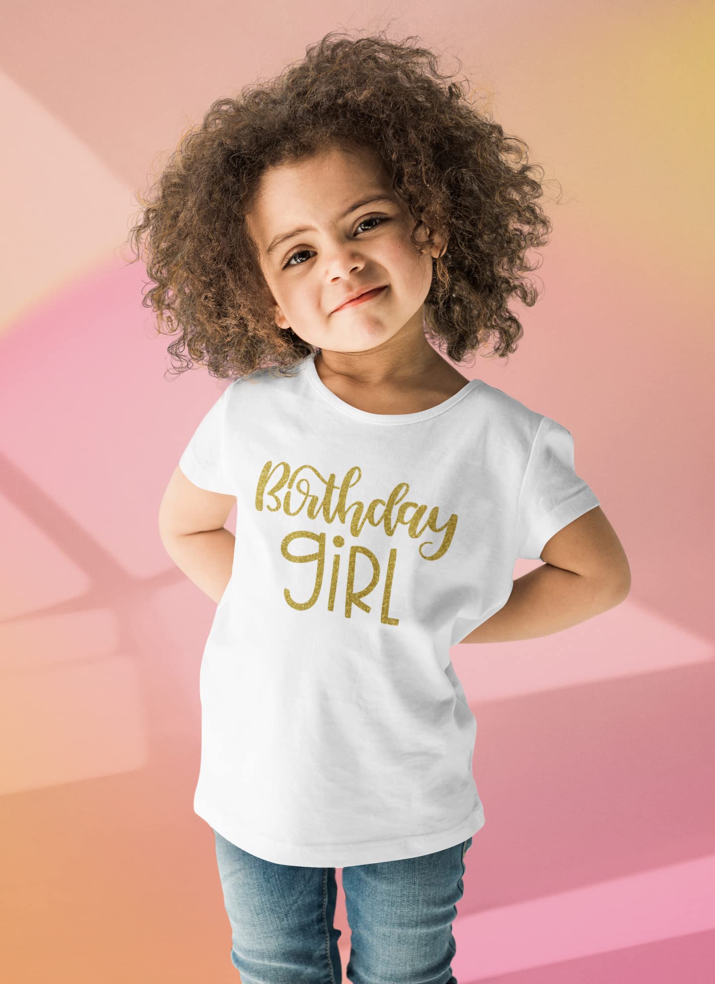 Birthday Girl Iron On Transfer - DIY Birthday Gift, T-Shirt Decal for Parties, Customizable Labels for Shirts & Fabrics (Purple Glitter) - Perfect for Birthday Celebrations, DIY Crafts & Personalized Gifts