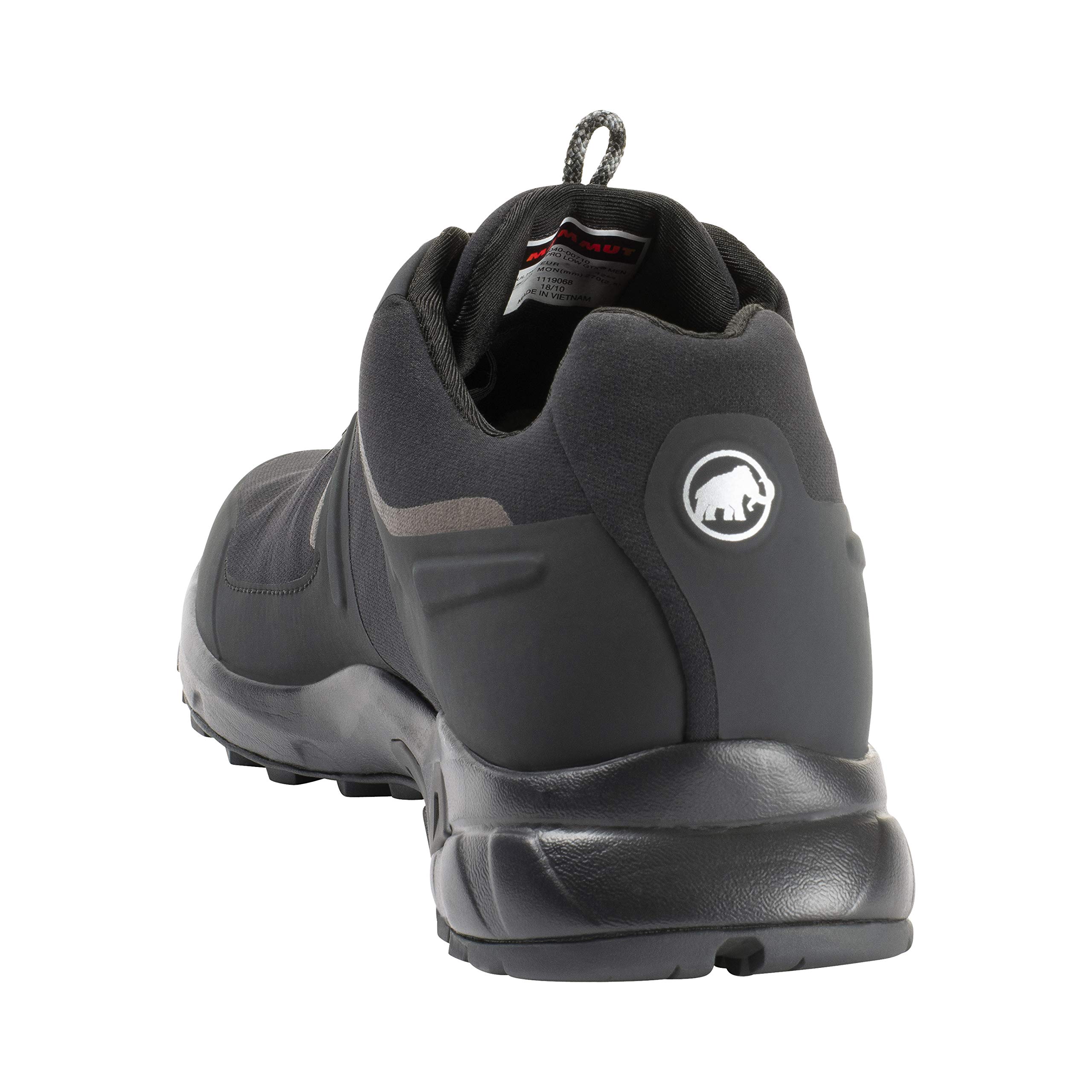 Mammut Women's Low Rise Hiking Boots - Lightweight Waterproof Trekking Shoes for Outdoor Adventures, Black/Black, Size 5.5 US - Perfect for Trail Hiking, Camping & Mountain Climbing