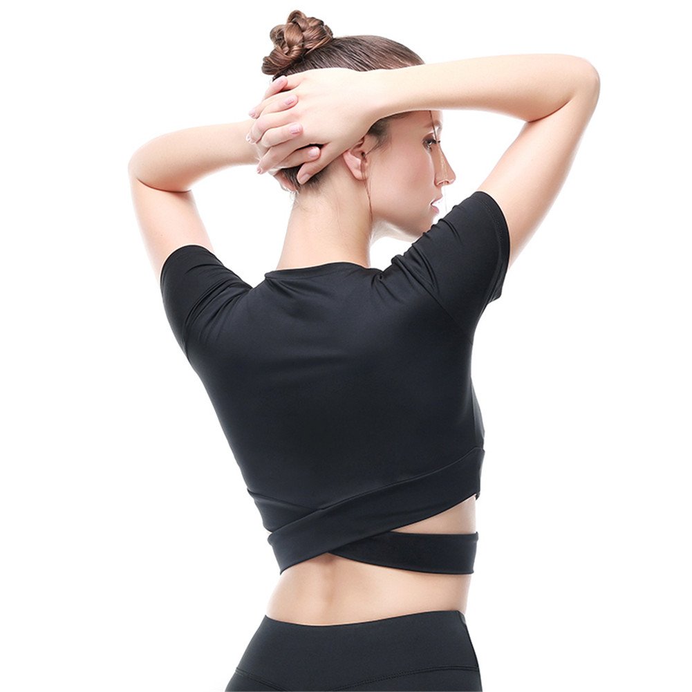 Fancy Women's Yoga Shirt - Breathable Sports Crop Top for Fitness, Gym & Workout | Perfect for Yoga, Pilates & Running