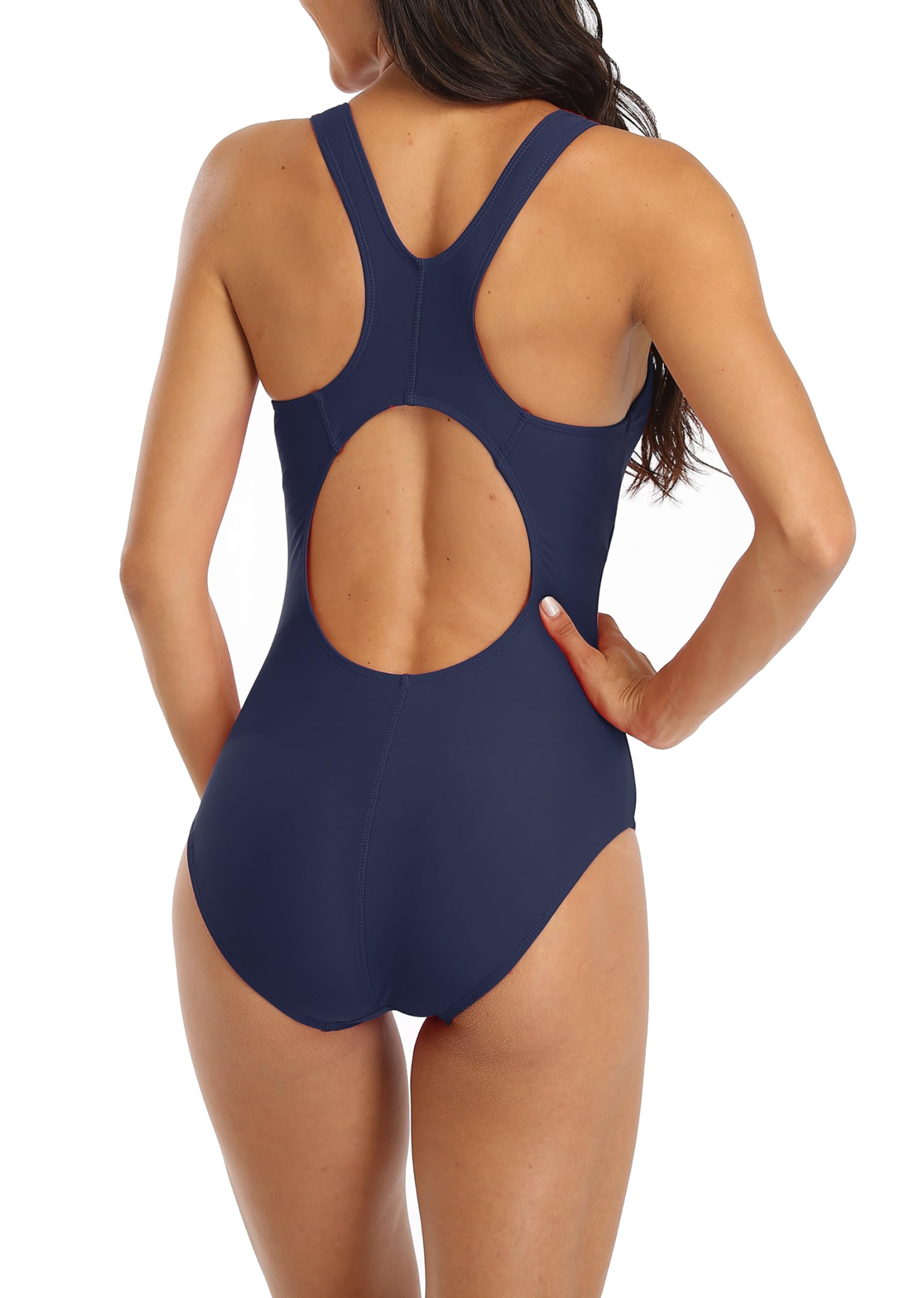 Adoretex Women's One Piece Swimsuit - Tummy Control Bathing Suit with Removable Soft Cups & Back Support | Perfect for Beach Vacation, Pool Party & Summer Swimming