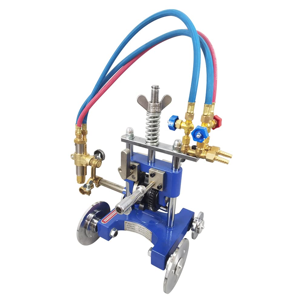 Portable Manual Pipe Cutter - Handheld Gas Pipe Cutting Machine with Torch Track for Metal Pipes | Ideal for Plumbing, HVAC, and Metal Fabrication Projects