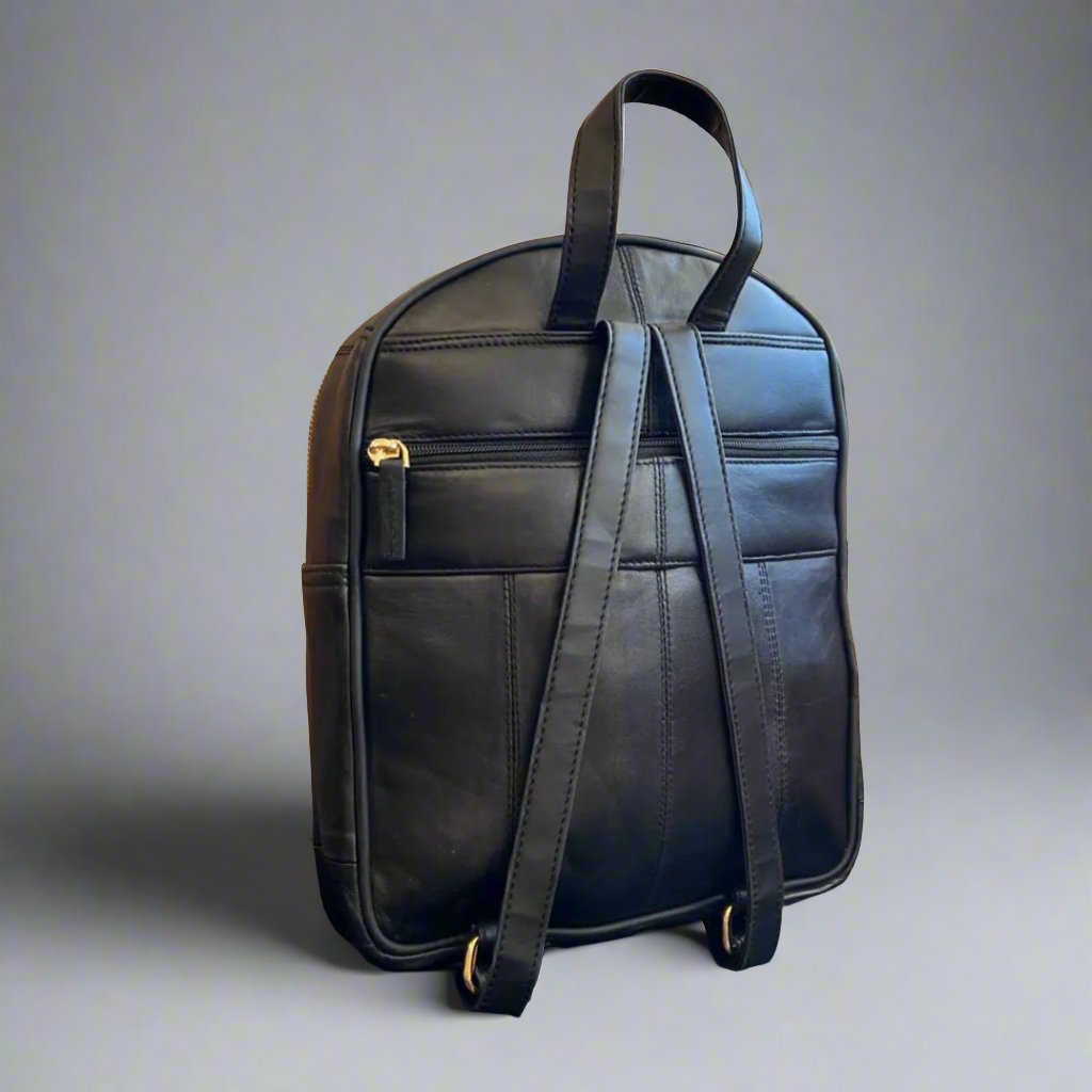 Premium BOL Leather Backpack for Men & Women - Durable Genuine Leather Laptop Backpack with USB Charging Port - Perfect for Work, Travel & College
