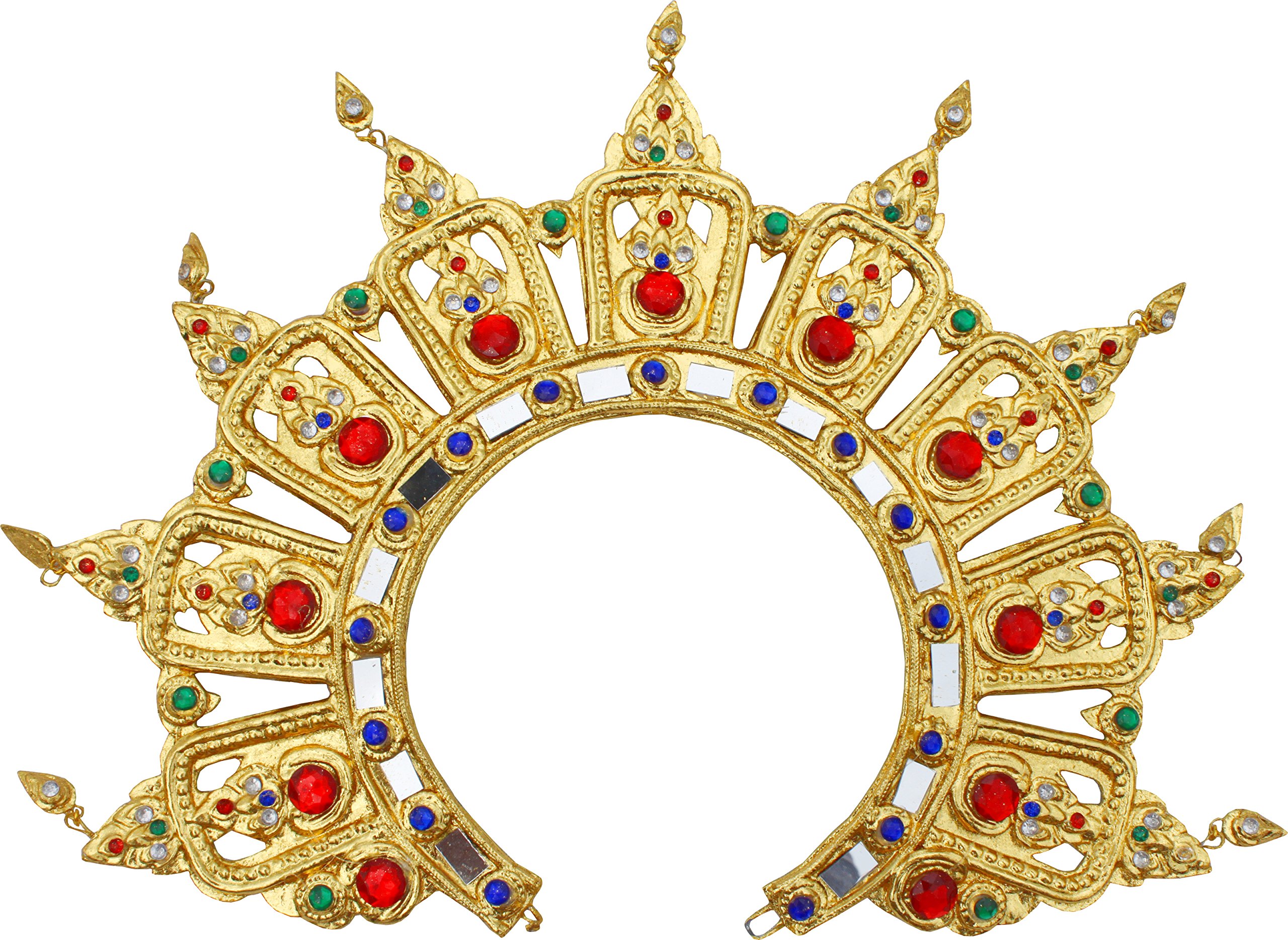 Authentic Thai Golden Regay Shoulder Jewelry for Dance & Theater Performances – Handcrafted Thailand Cultural Accessory | Perfect for Traditional Thai Dance, Costume Accessories & Cultural Events
