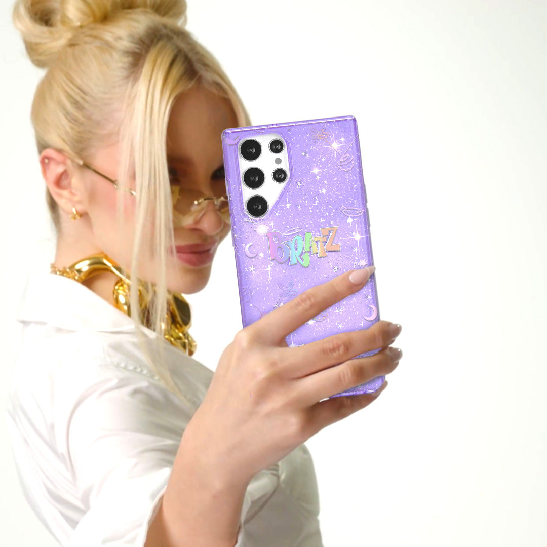 Bratz Celestial Glitter Samsung Phone Case - Trendy Protective Cover for Galaxy S Series | Perfect for Teens, Fashion Lovers & Glamorous Style