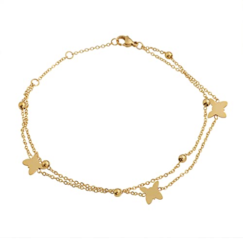 Gold Butterfly with Chain